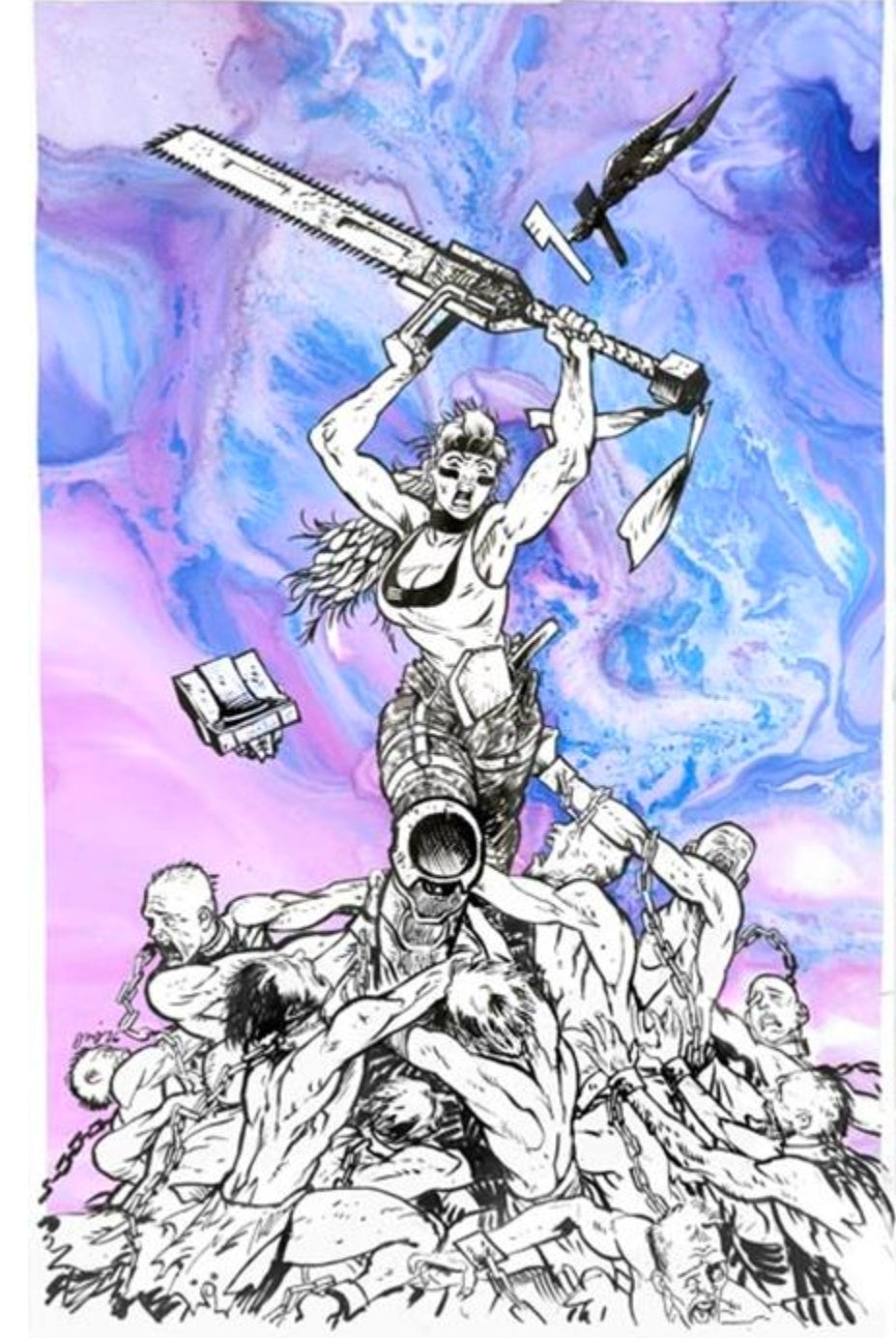 CHAINKATA #1 CVR A B C D E F G (1:100) H (1:100) DANIEL WARREN JOHNSON/ RILEY ROSSMO / ROB LIEFELD / BLANK SKETCH