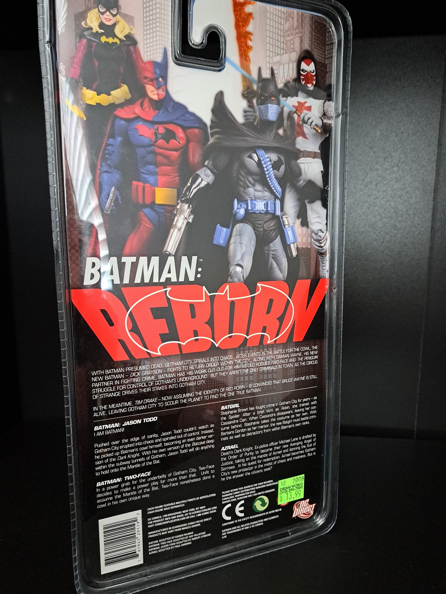 DC DIrect Batman Reborn Batman Two-Face Action Figure NIP