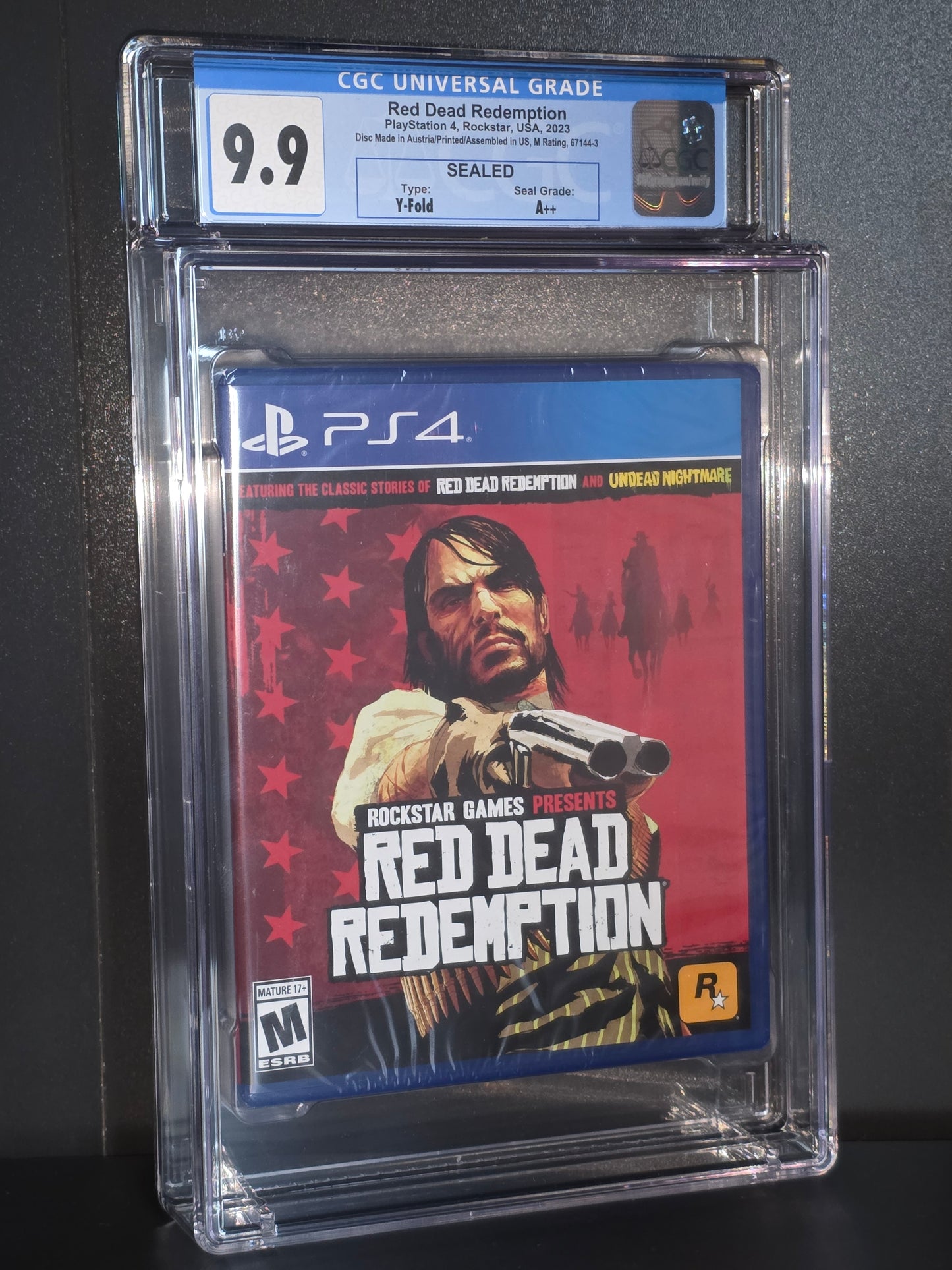 Rockstar Red Dead Redemption Sony PlayStation 4 Sealed CGC 9.9 A++ Y-Fold