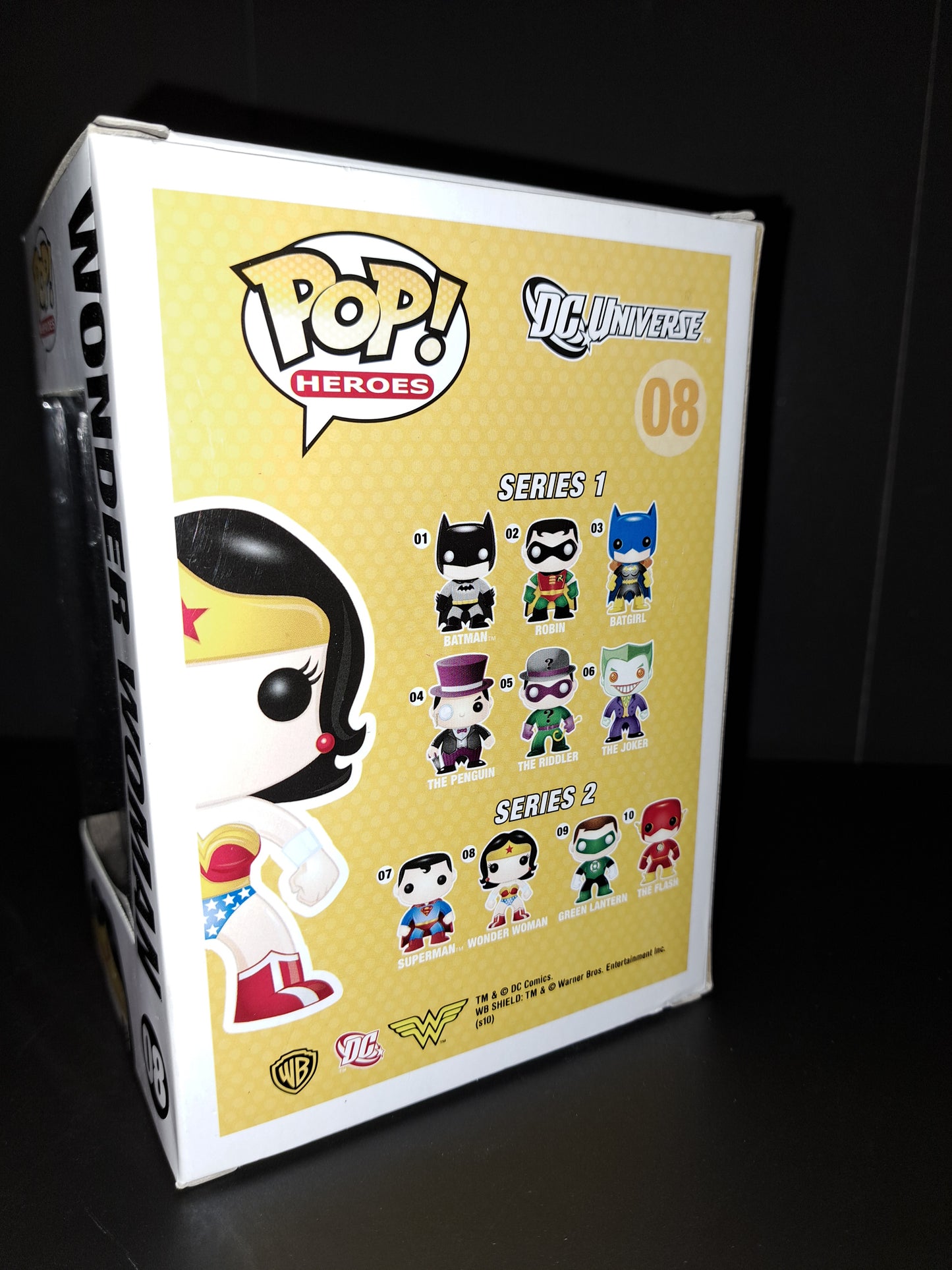 Wonder Woman DC Universe Yellow Box Vaulted Funko Pop! #08