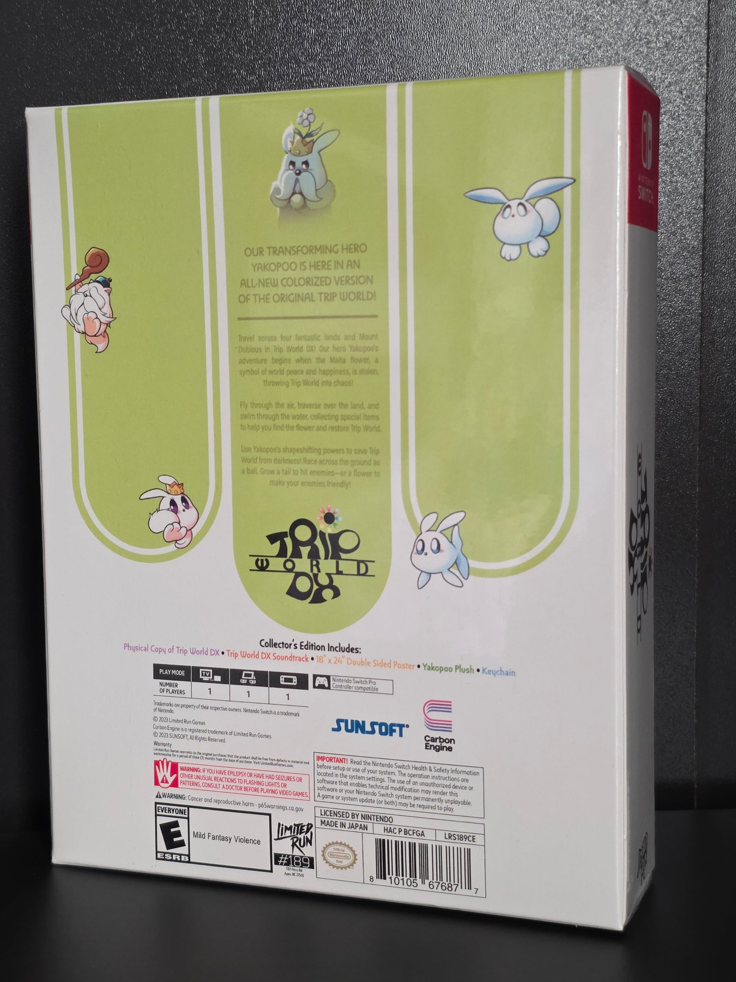 Switch Limited Run #189: Trip World DX Collector's Edition -New & Factory Sealed W/Plush