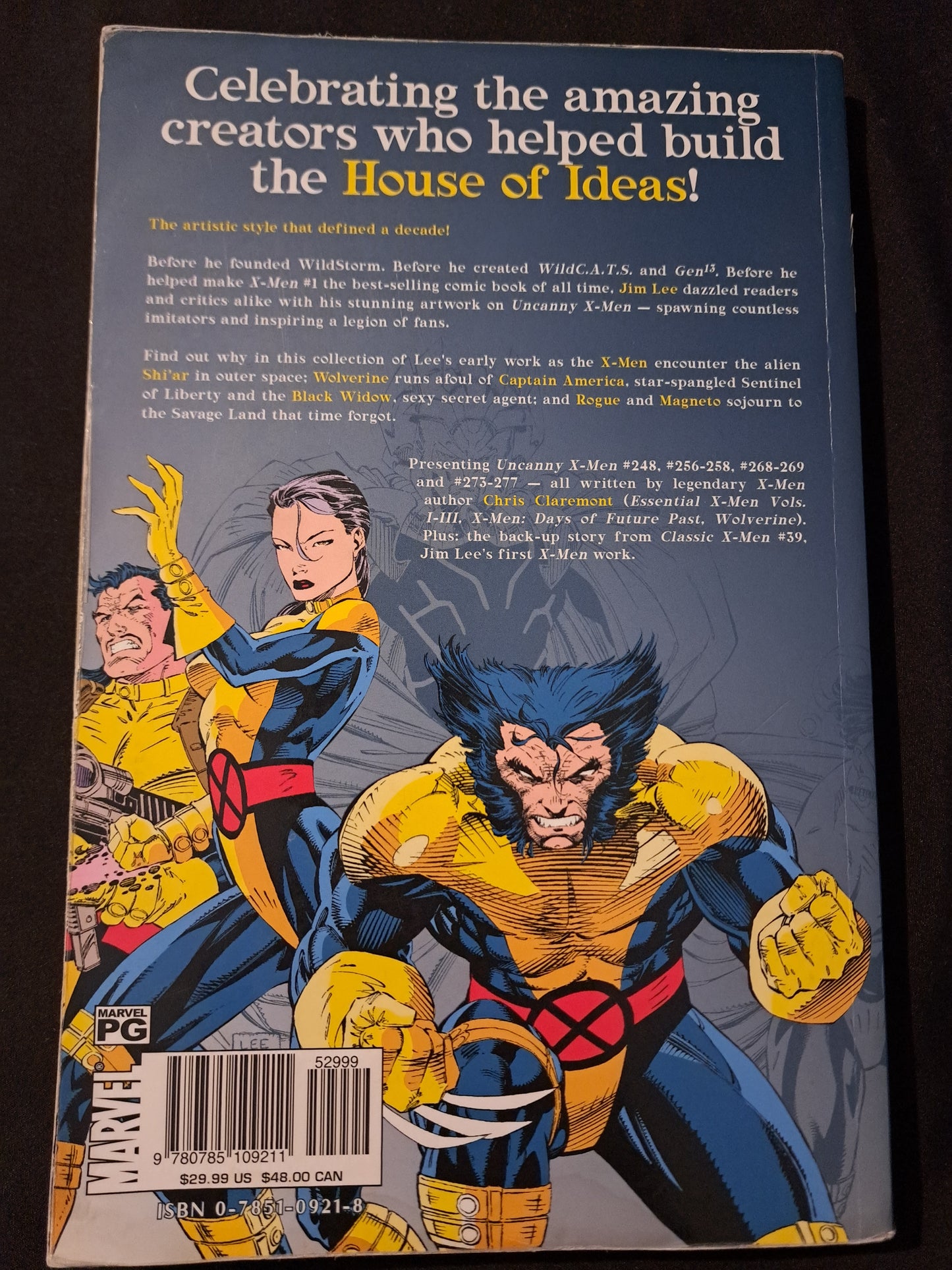 X-Men Visionaries: Jim Lee Trade Paperback TPB Marvel Graphic Novel