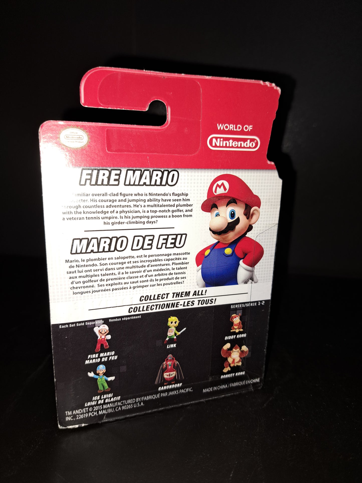 World of Nintendo Fire Mario 2.5" Figure JAKKS Series 1-1