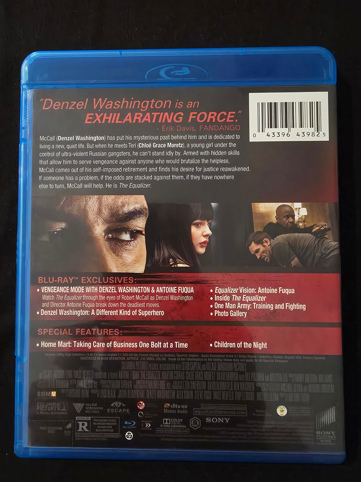 The Equalizer Blu-Ray Movie Denzel Washington F9825