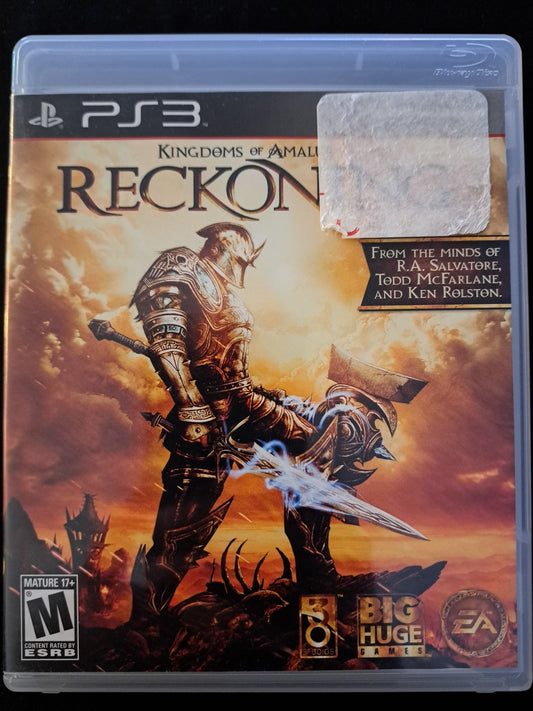 Kingdoms of Amalur: Reckoning (Sony PlayStation 3, 2012) PS3 Complete