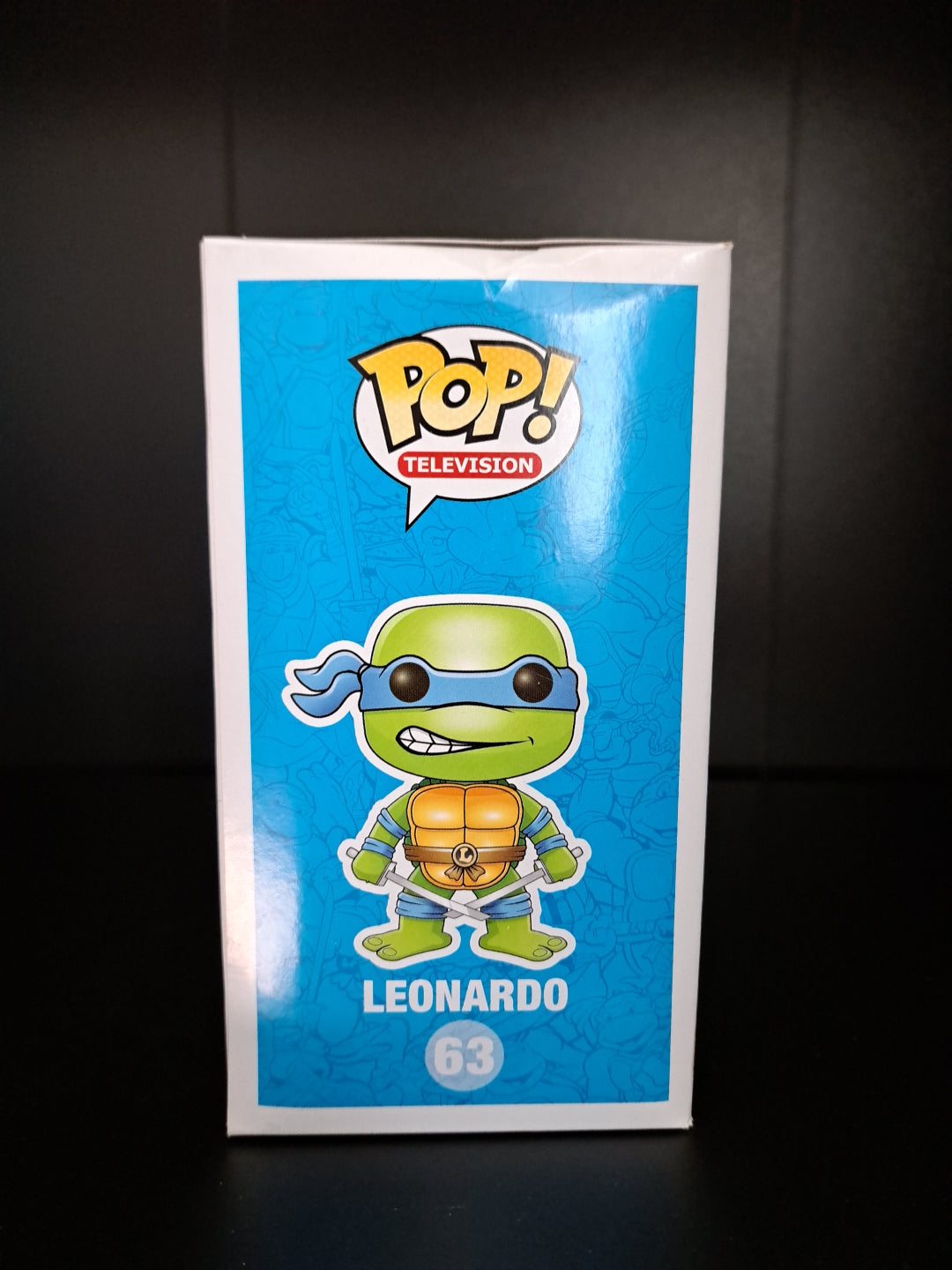 SDCC Metallic Funko Pop Leonardo #63. Limited 1008 Pieces. TMNT