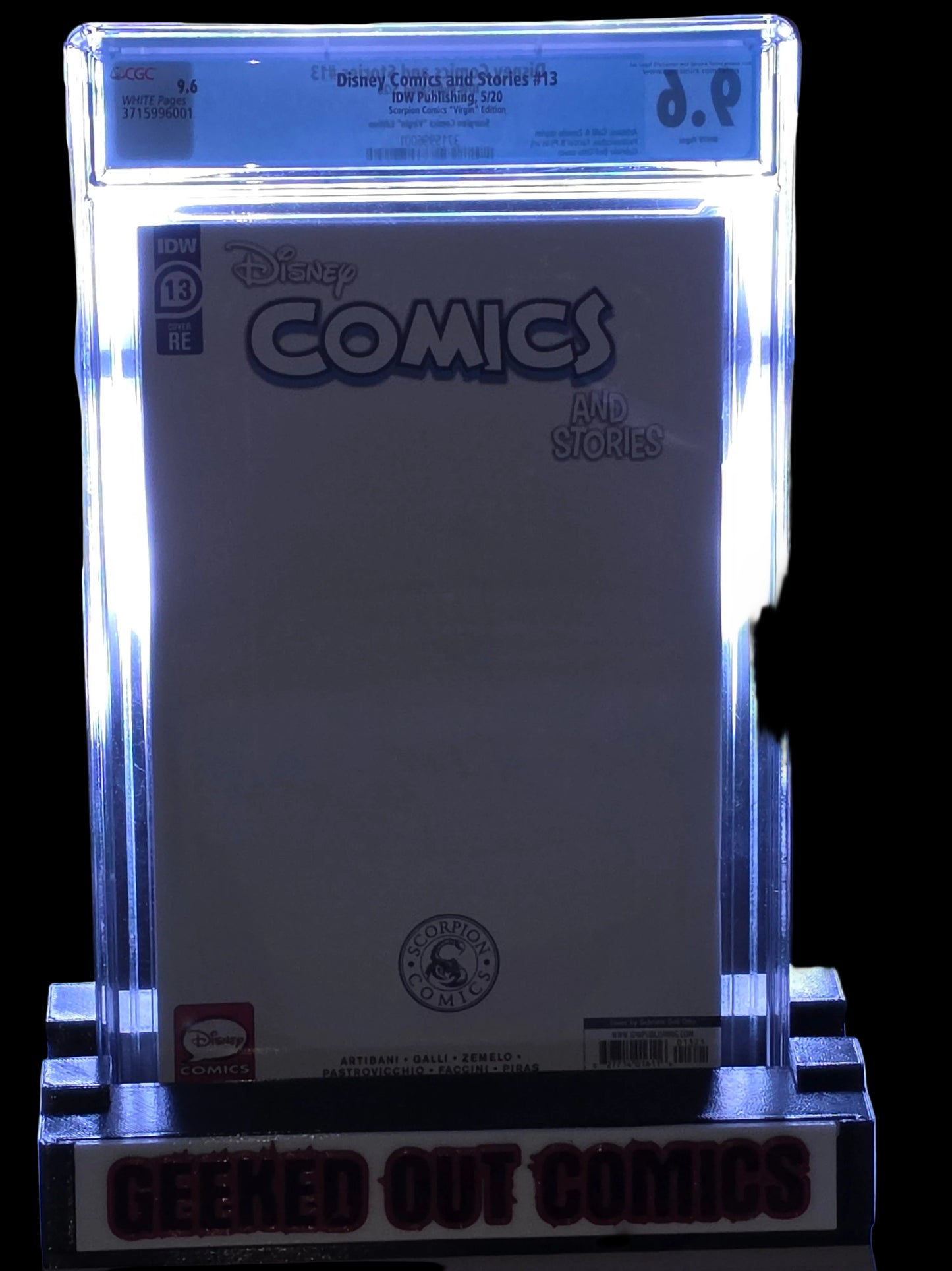 Disney Comics & Stories #13 - CGC 9.6 Virgin Gabriele Dell'Otto -IDW 2020 Mickey