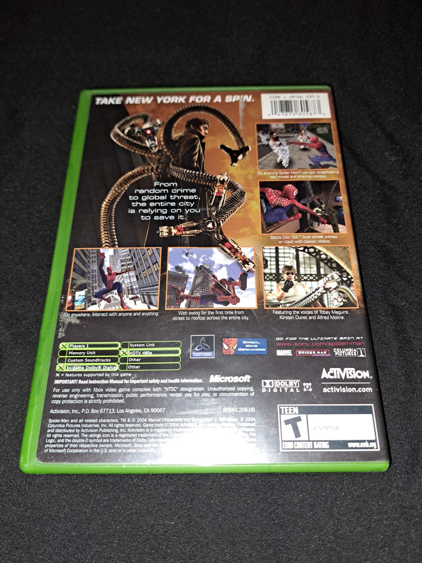 Spider-Man 2 (Xbox) - With Manual & Disc (CIB)