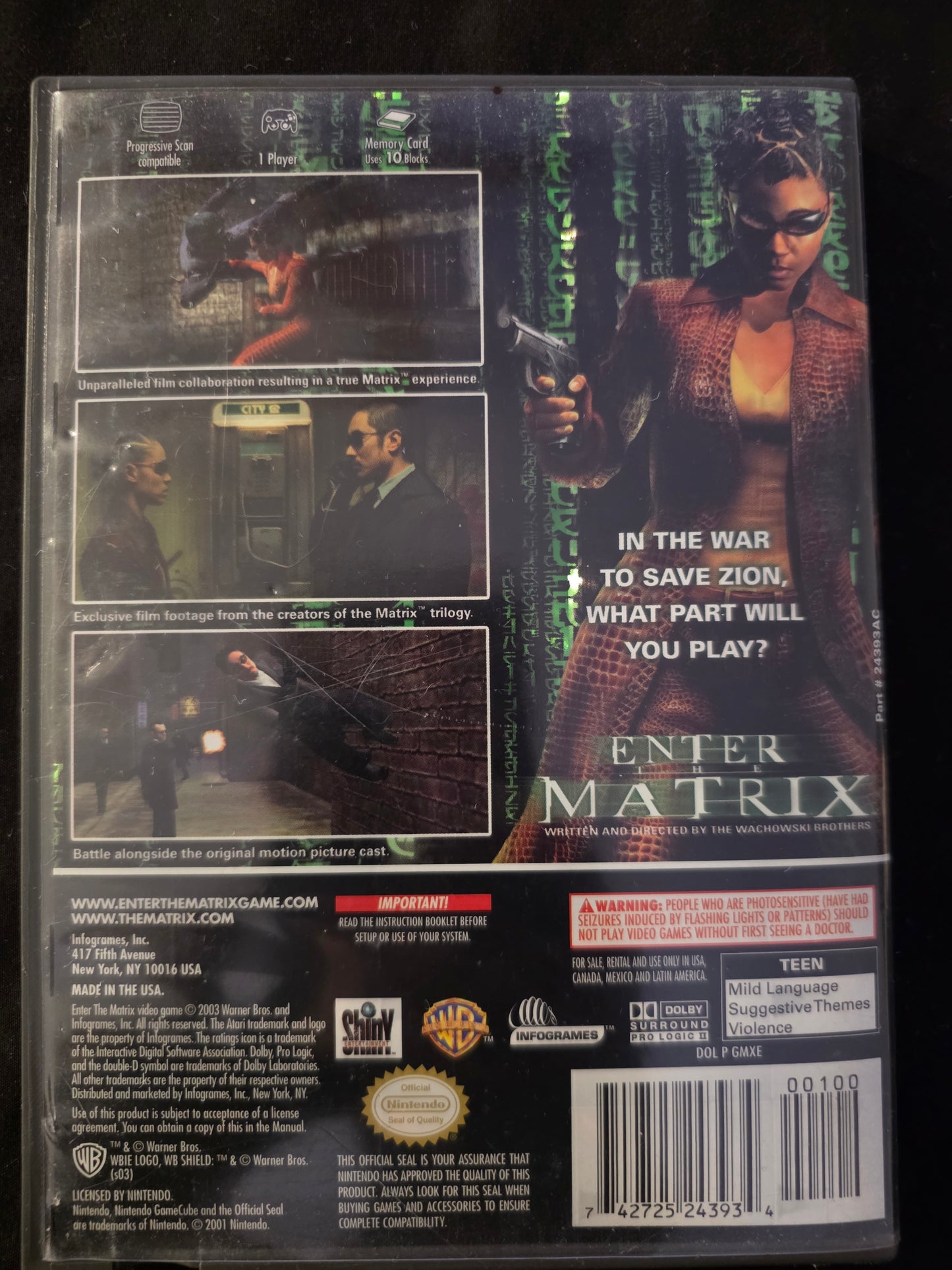 Enter the Matrix (Nintendo GameCube, 2003) CIB