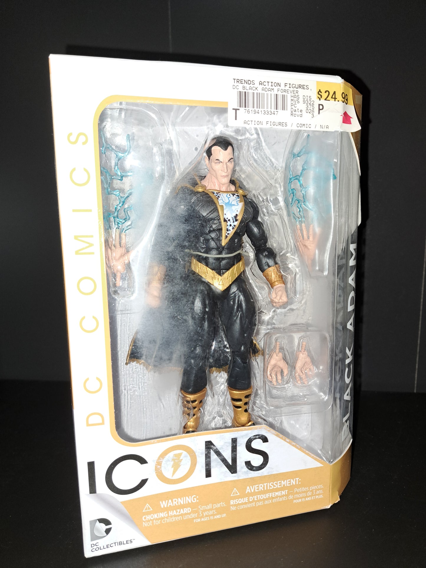 2015 DC Comics Icons #07 BLACK ADAM 6” Action Figure - DC Collectibles Toys