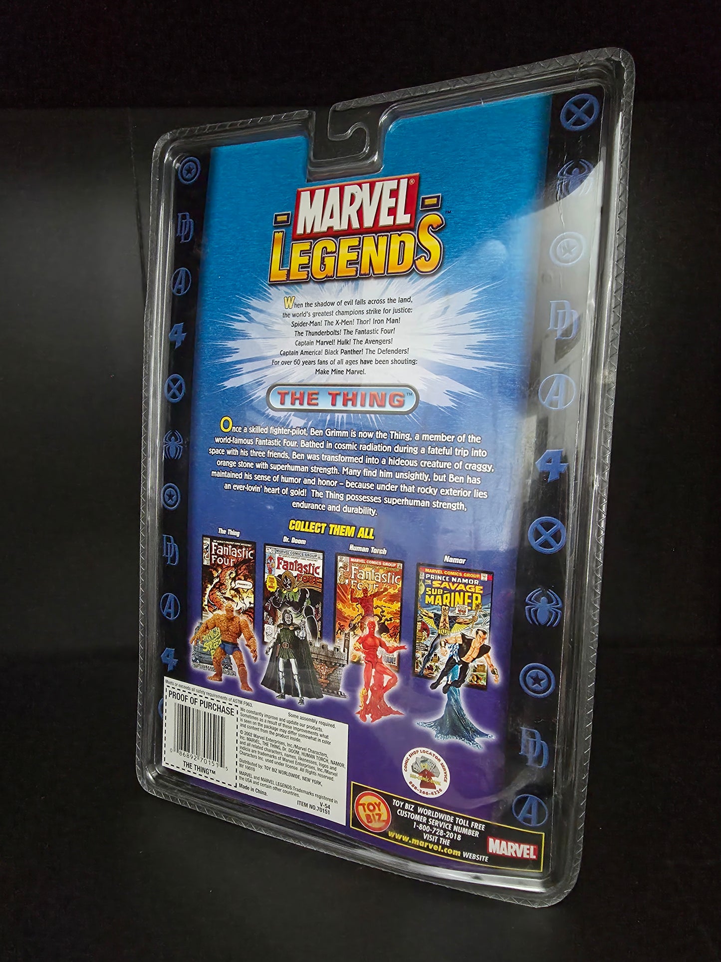 Marvel Legends - The Thing (Trenchcoat version) - Series II - ToyBiz 2002