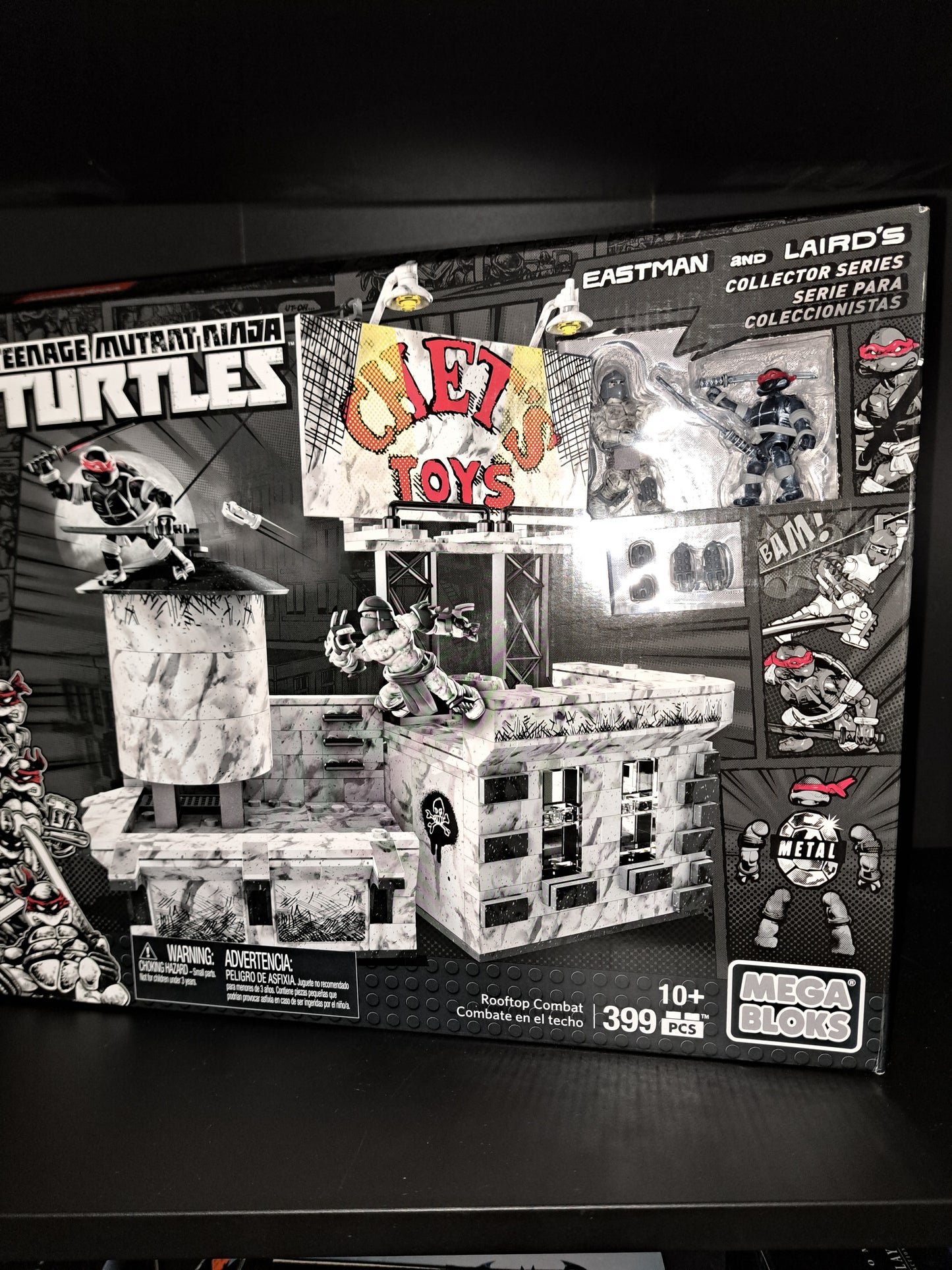 ROOFTOP COMBAT Mega Bloks DPD80 Teenage Mutant Ninja Turtles TMNT Eastman LAIRD