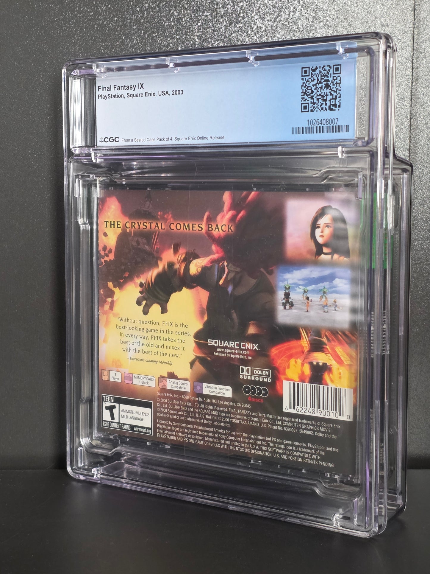 CGC Graded 9.9 A++ SEALED Final Fantasy IX (PS1) From Case Pack