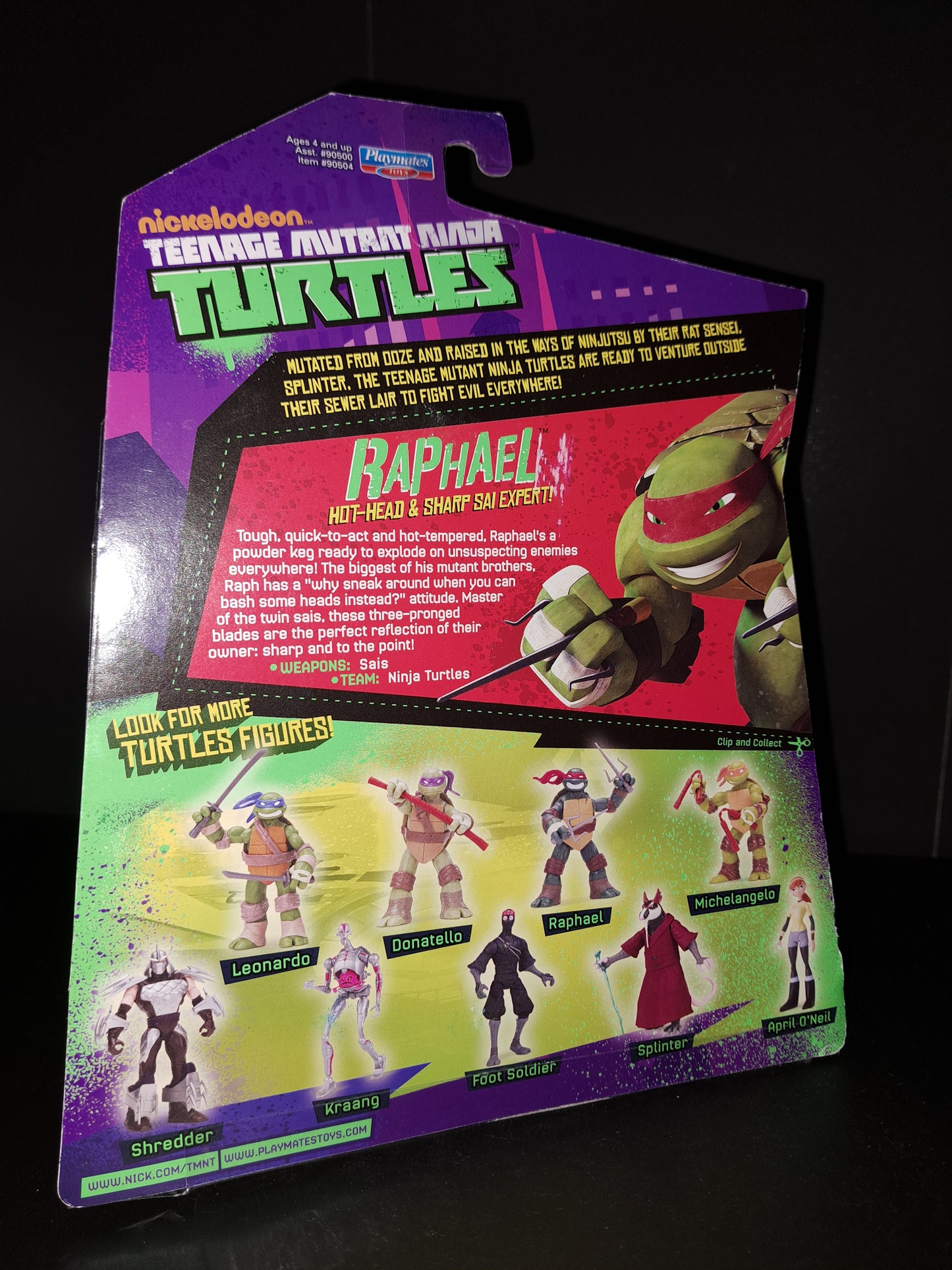 Teenage Mutant Ninja Turtles Raphael Action Figure 2012 Reissue 2024