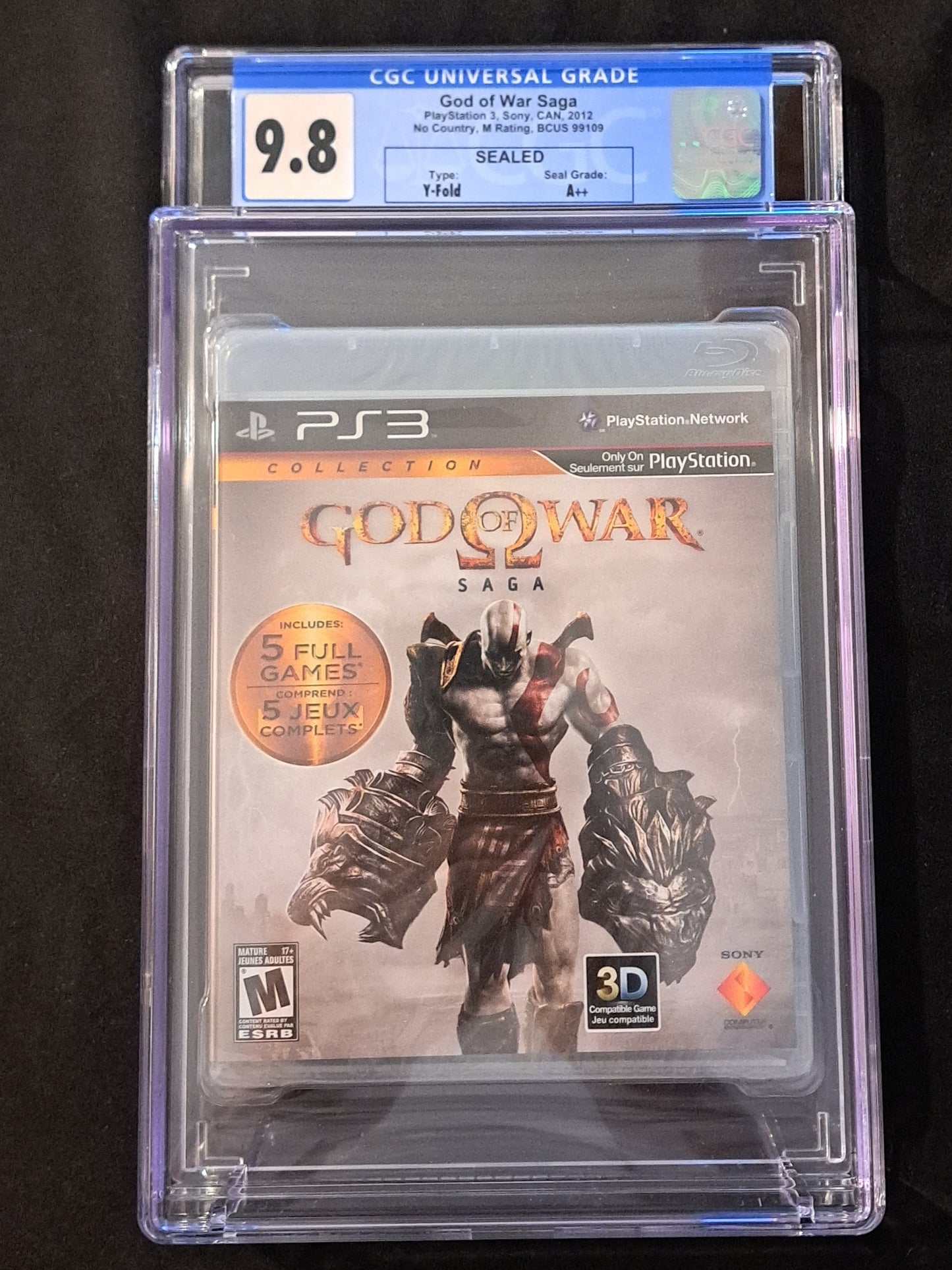 God Of War Saga Rare (Sony PlayStation 3, 2012) Ps3 CGC Graded 9.8 A++