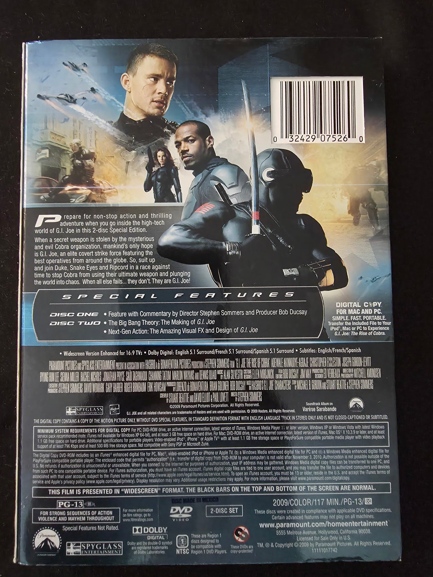 G.I. Joe: The Rise of Cobra (DVD) 2009 Widescreen
