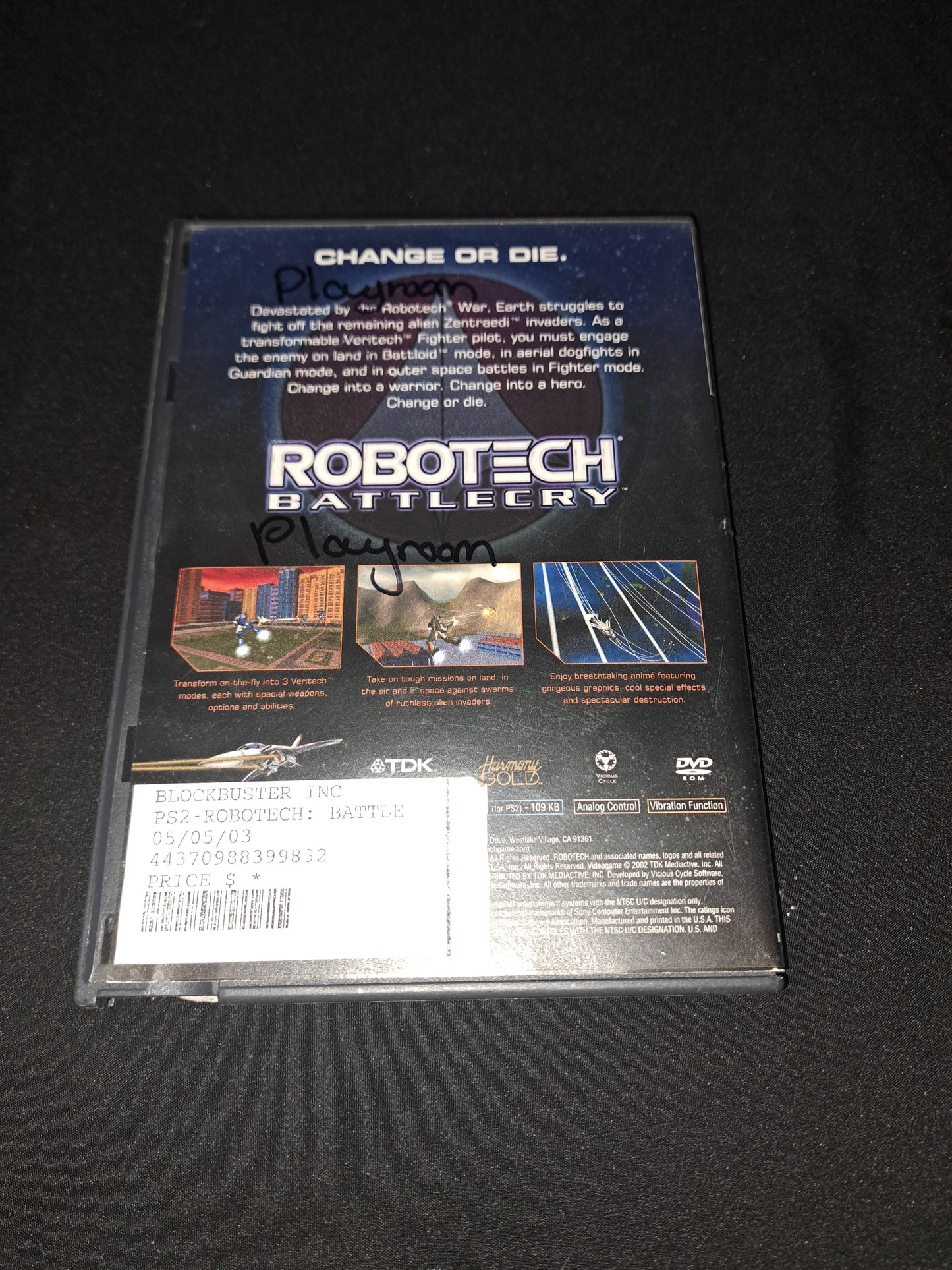 ROBOTECH BATTLECRY (Sony PlayStation 2, PS2)