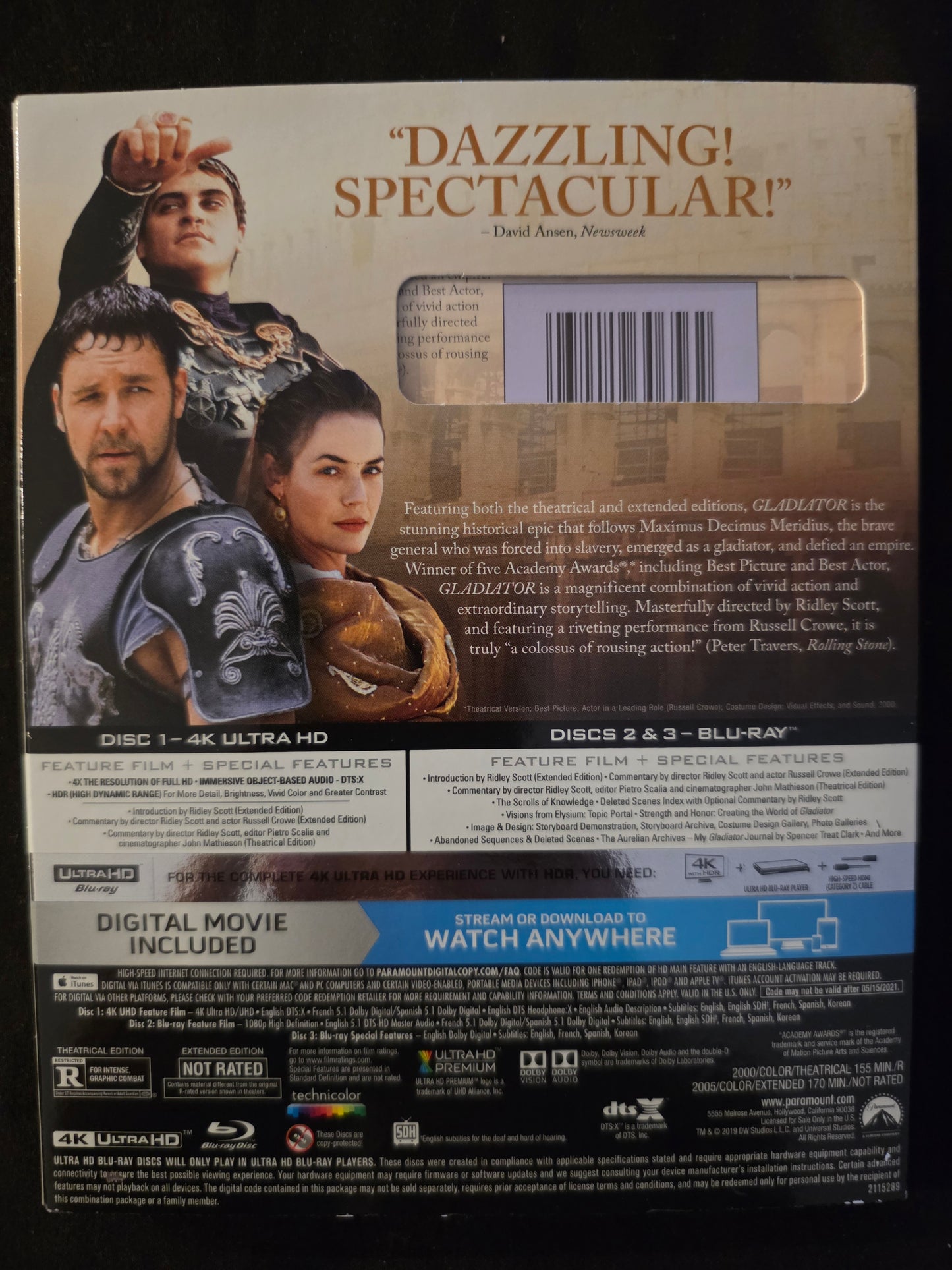 Gladiator (4K Ultra HD Blu-Ray)