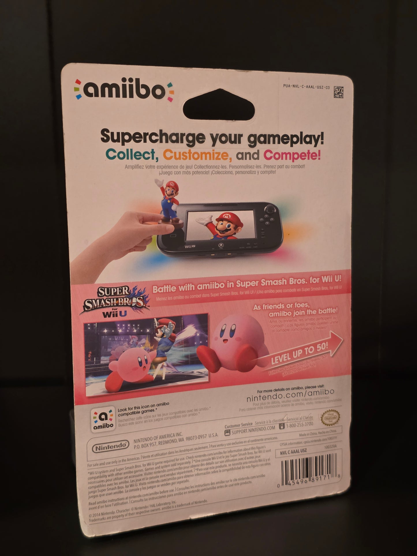 New in Box Nintendo Super Smash Bros Amiibo KIRBY 1st Printing 2014