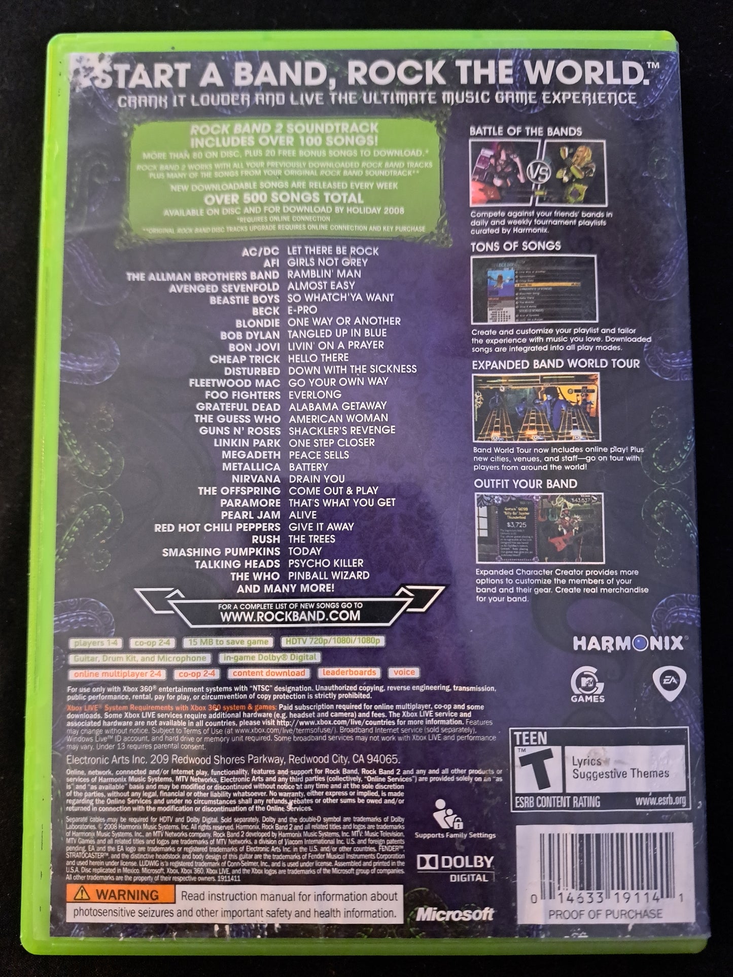 Rock Band 2 | Microsoft Xbox 360 |