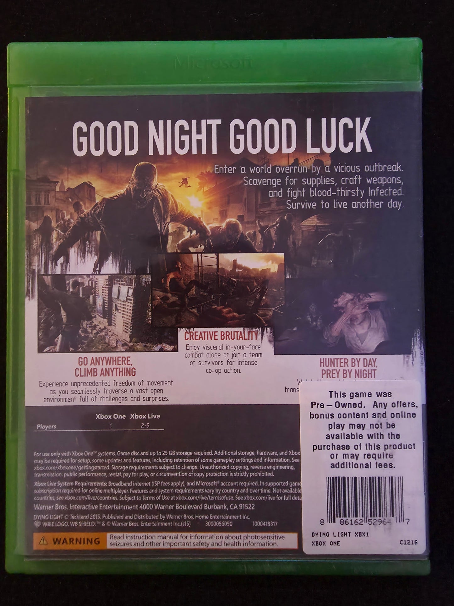 Dying Light - Xbox One Video Game