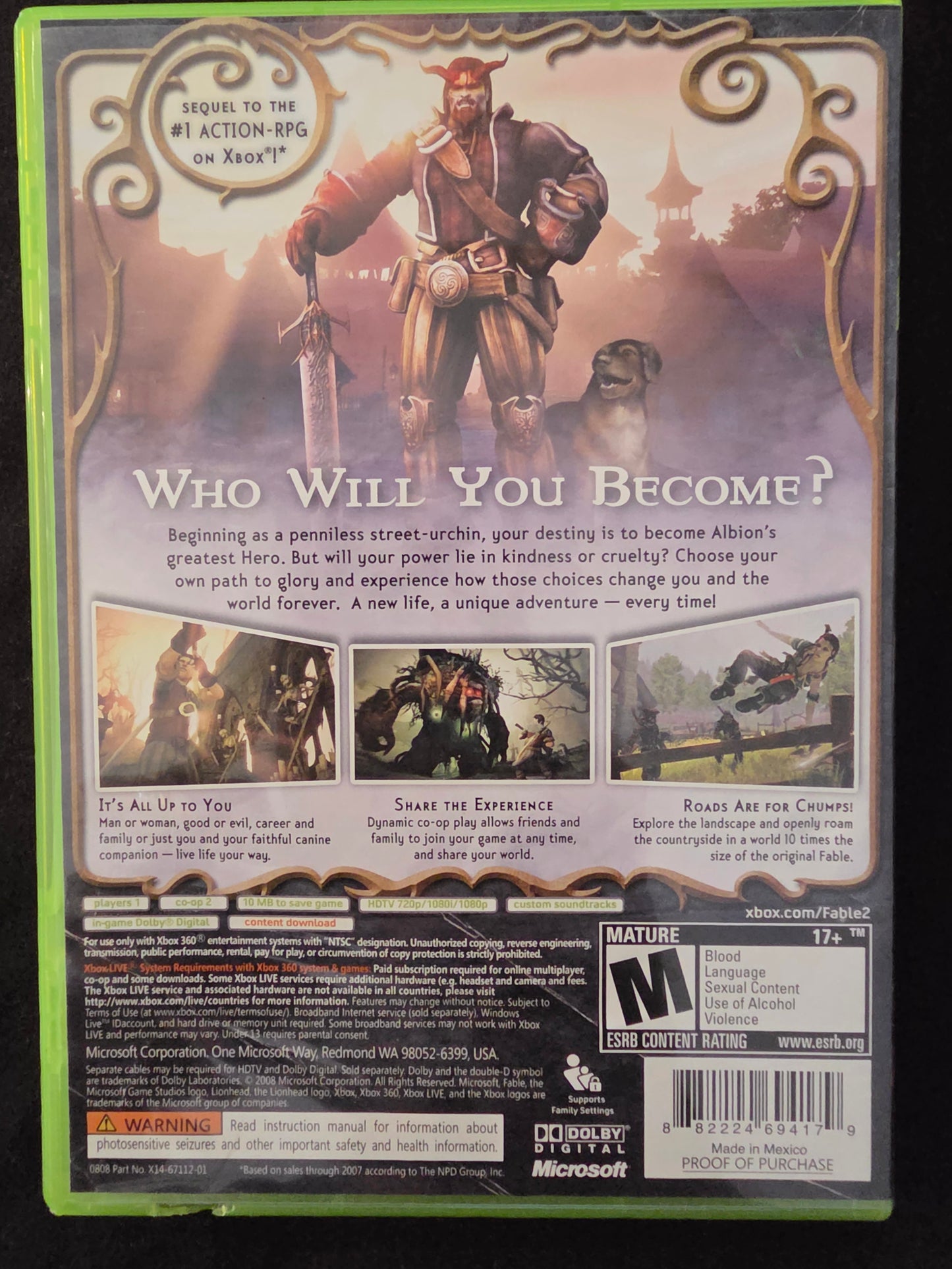 Microsoft Fable 2 (Xbox 360, 2018) CIB