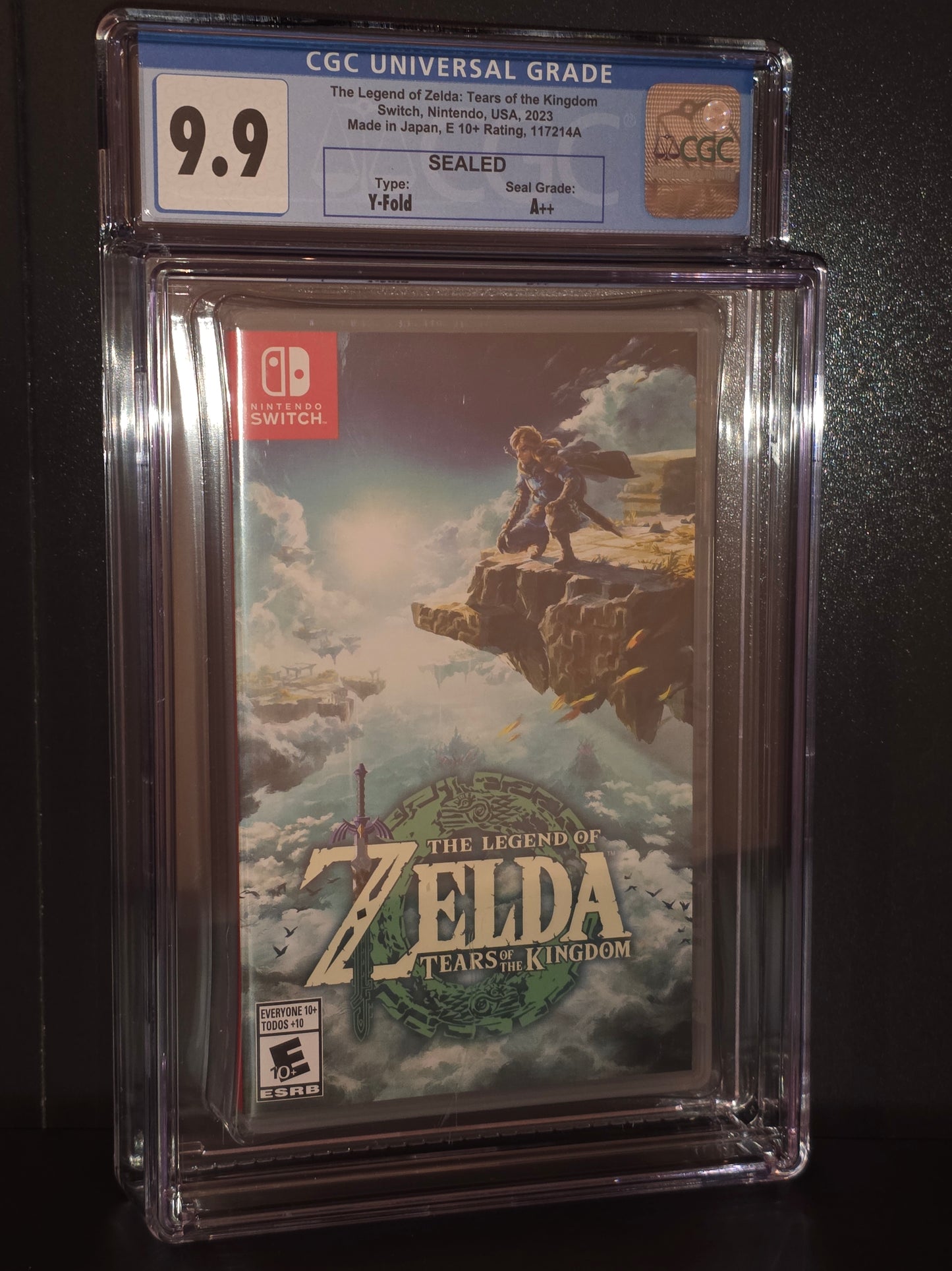 The Legend of Zelda: Tears of the Kingdom (Switch, 1st Print) CGC 9.9 A++