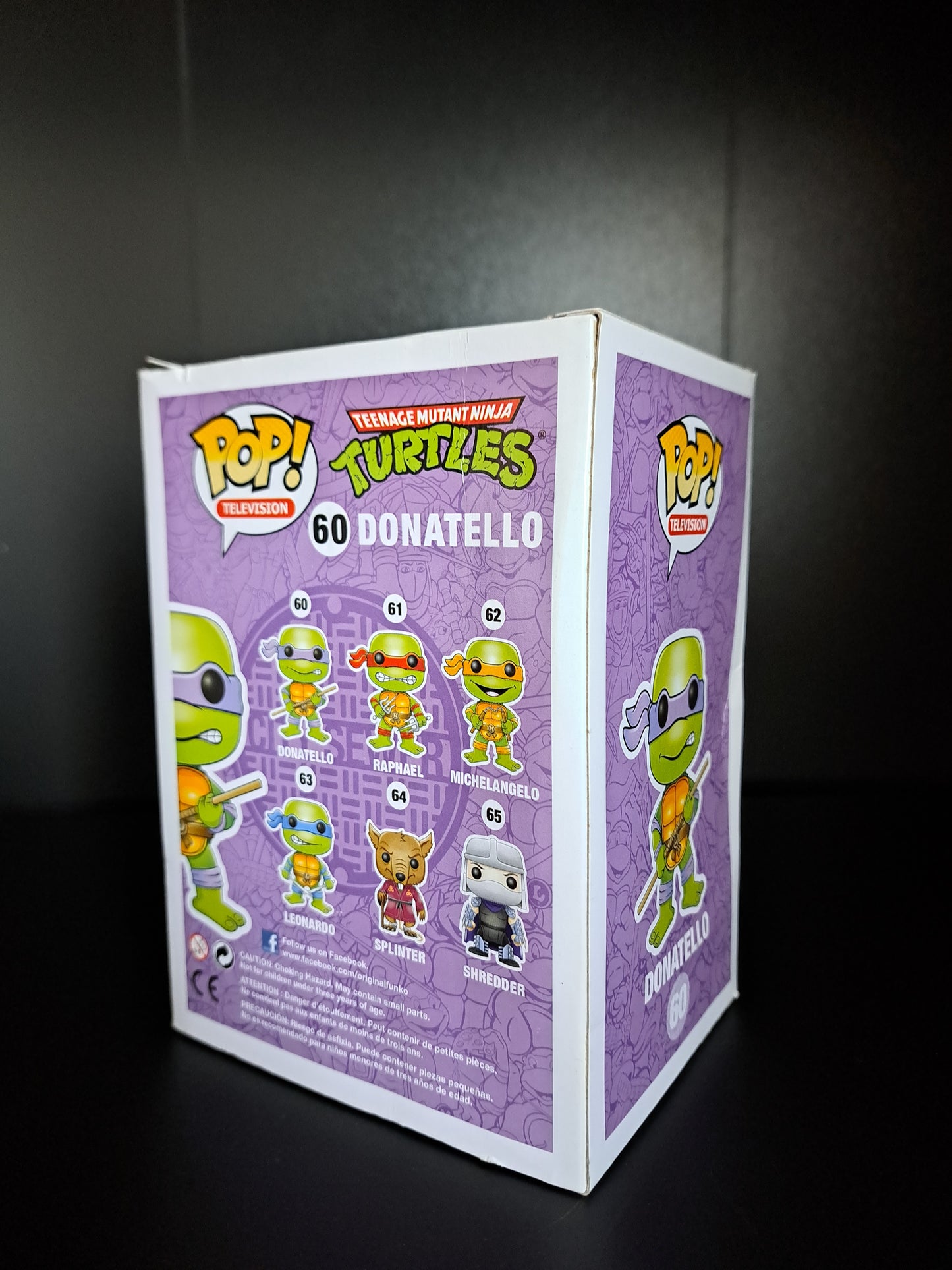 SDCC 2013 Metallic Donatello Teenage Mutant Ninja Turtles Funko Pop signed by Kevin Eastman