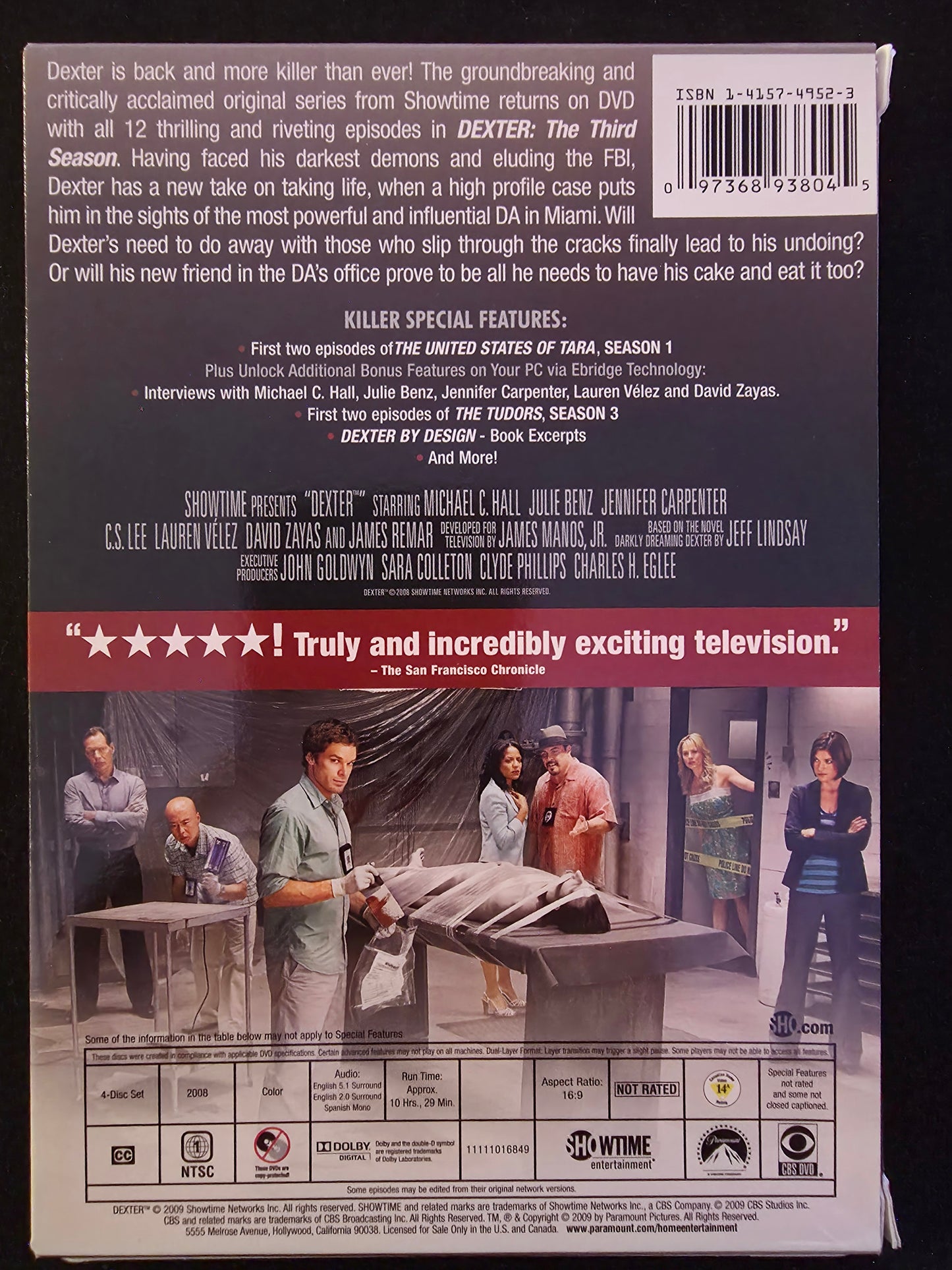 Dexter - The Complete Third Season (DVD, 2009)