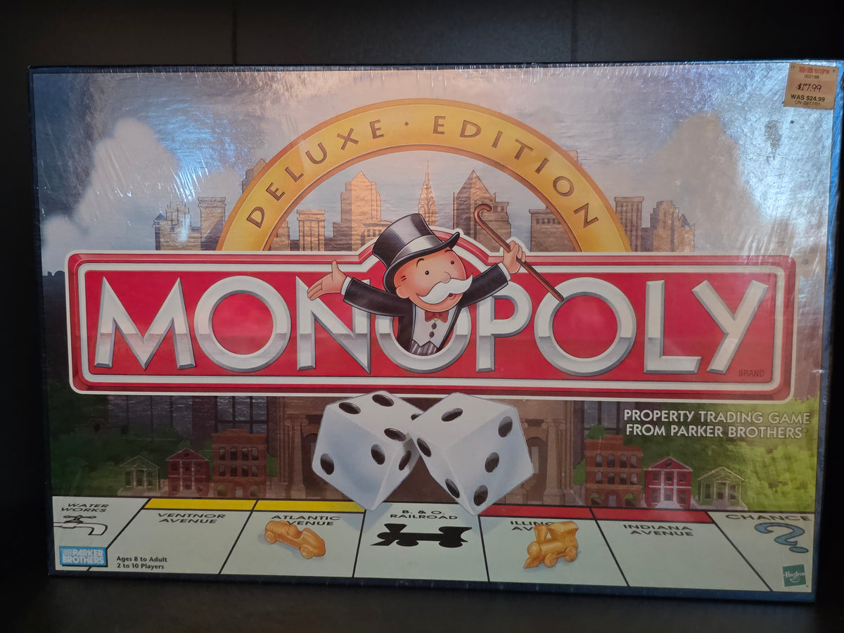 Deluxe Edition Monopoly Game 1998 Parker Brothers USA New
