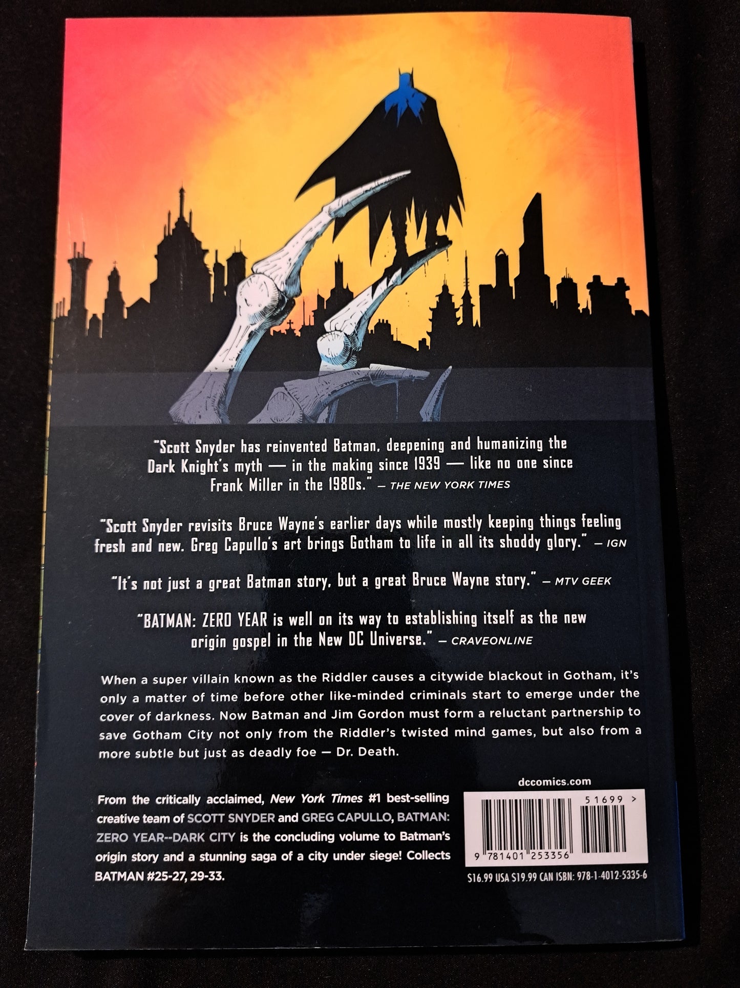 Batman, Vol 5: Zero Year-Dark City TPB (DC, 2014) 1st Printing