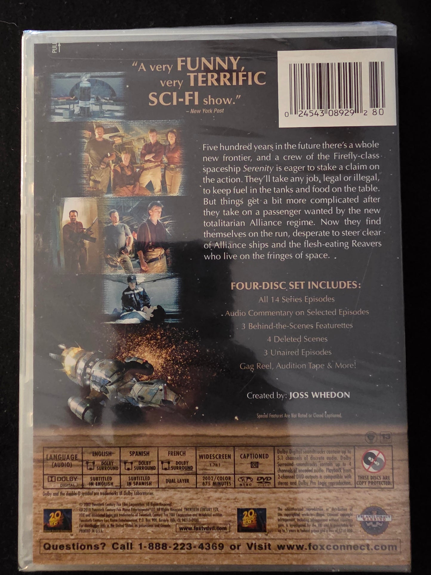 Firefly The Complete Series BRAND NEW 4-DISC DVD Box Set