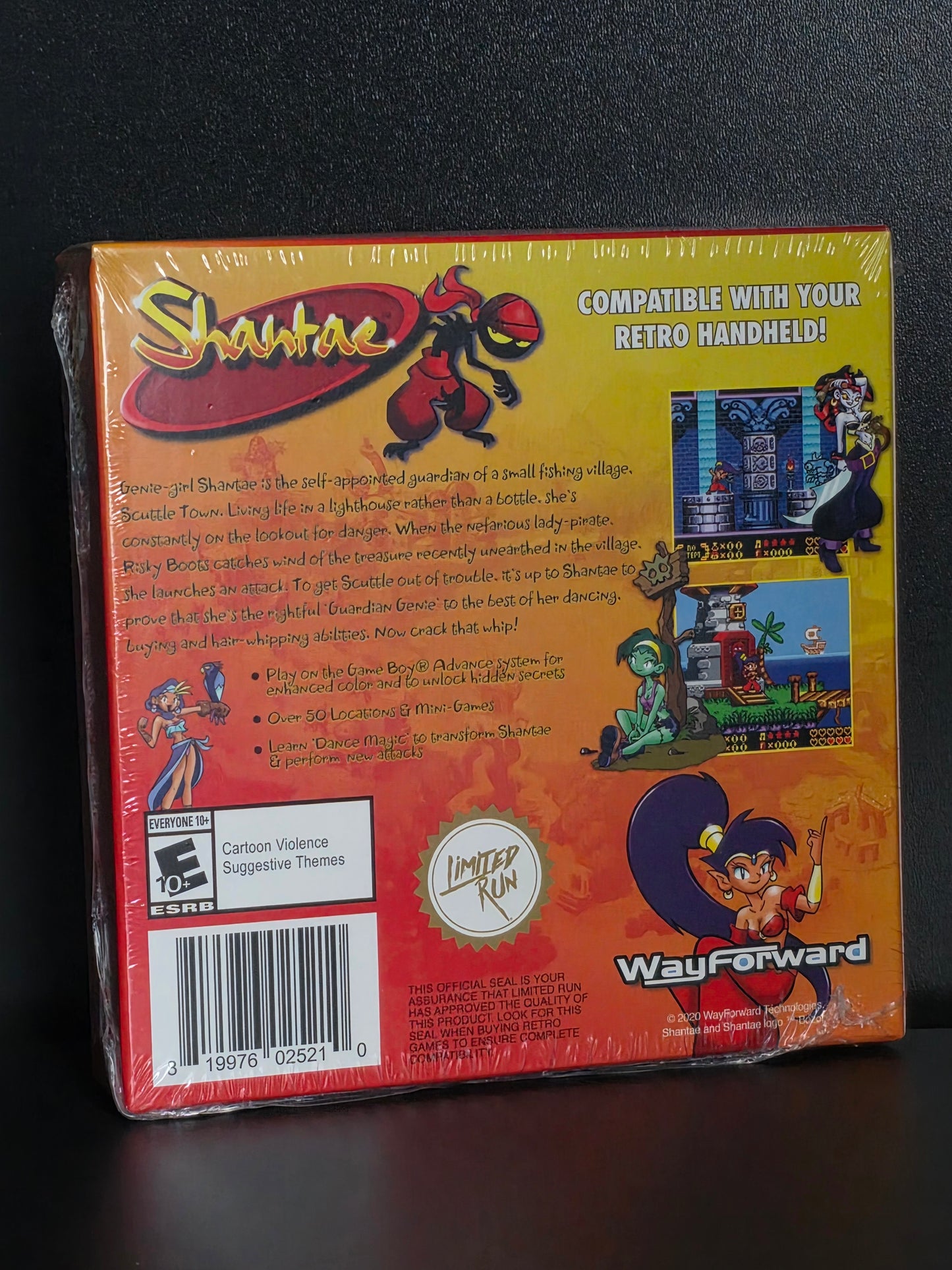 Shantae Nintendo Game Boy Advance GBC, 2021 WayForward Limited Run Games LRG NEW