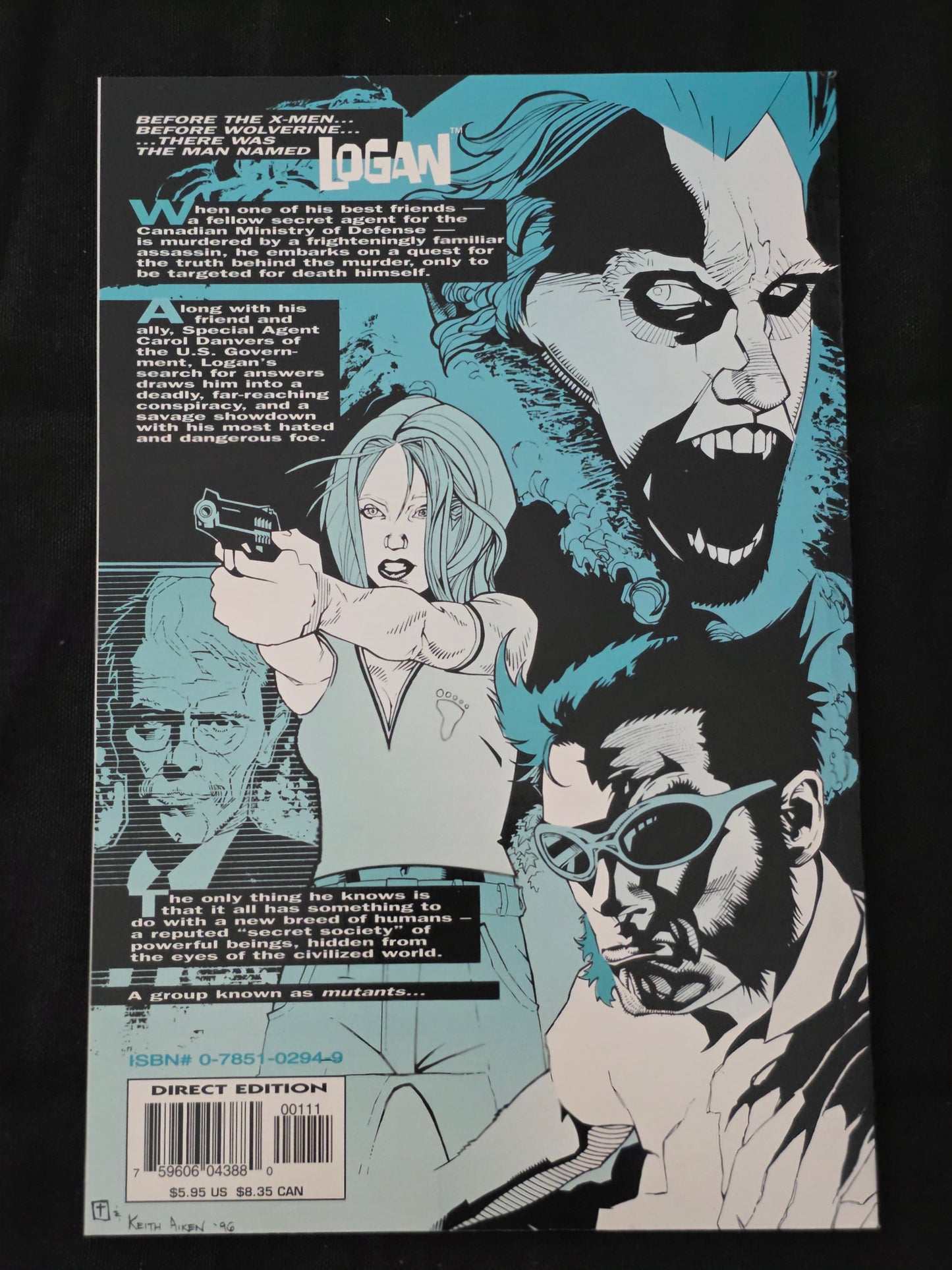 Logan: Shadow Society (1996) Wolverine ~ Sabretooth ~ Marvel Comics