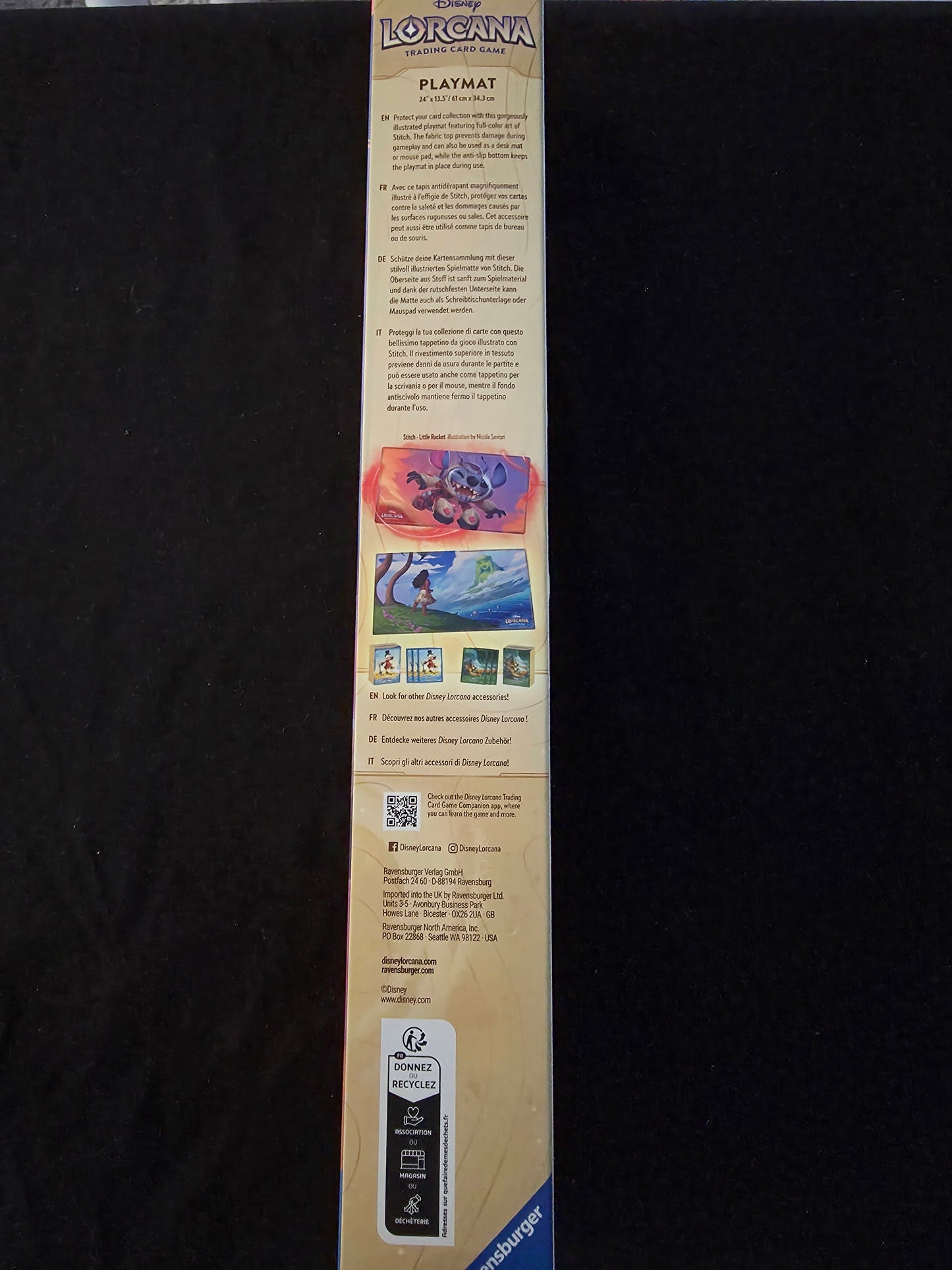 Disney Lorcana Into the Inklands Stitch Little Rocket Playmat |BRAND NEW SEALED