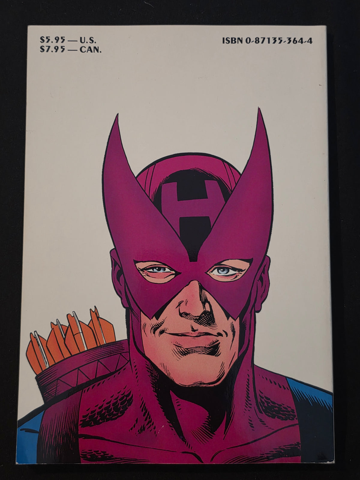 HAWKEYE Comic Book Trade Paperback Marvel Gruenwald 1st Printing 1988 TPB