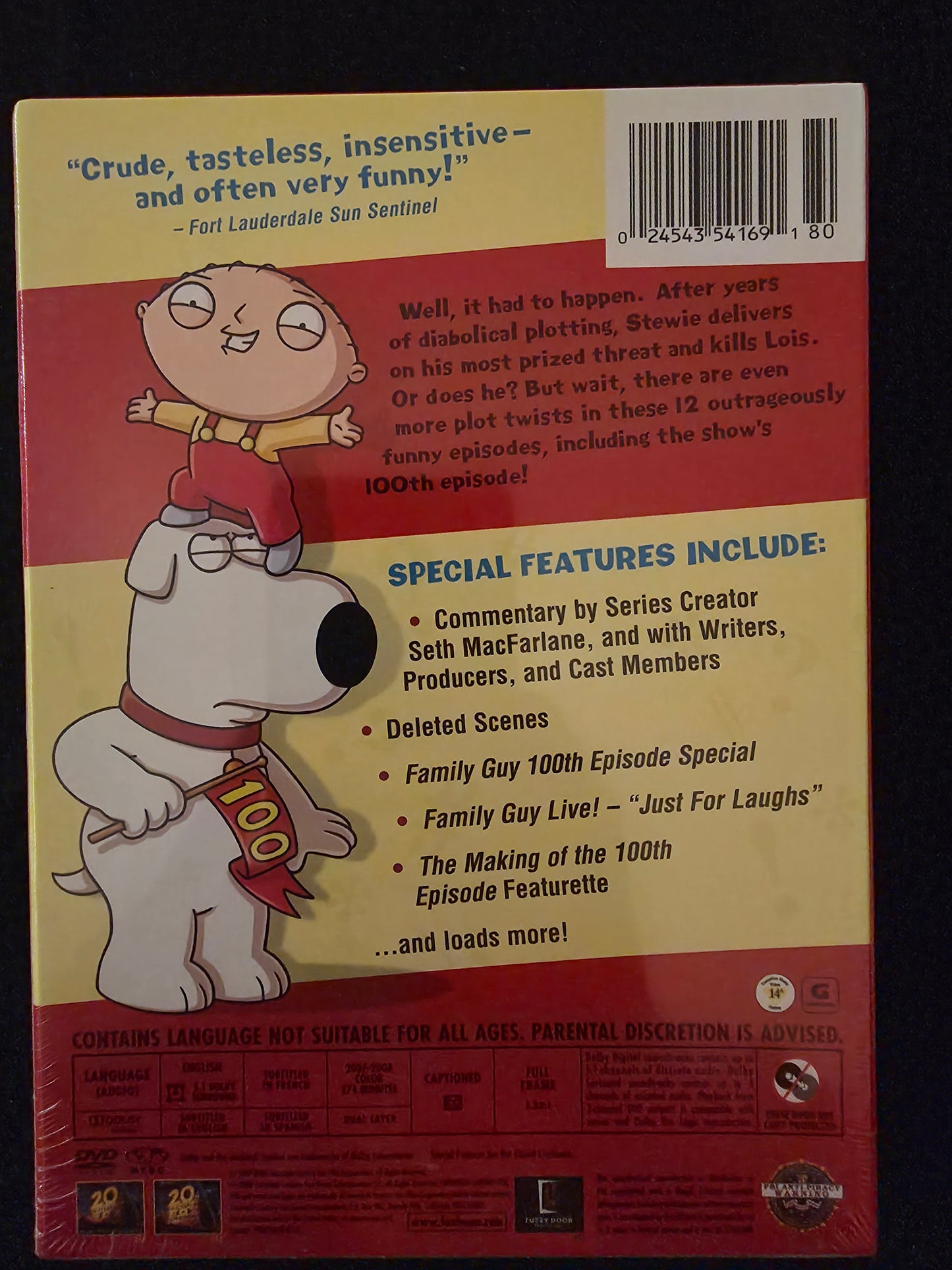 Family Guy: Volume 6 Six (3 Disc Set DVD) 2007-2008 New
