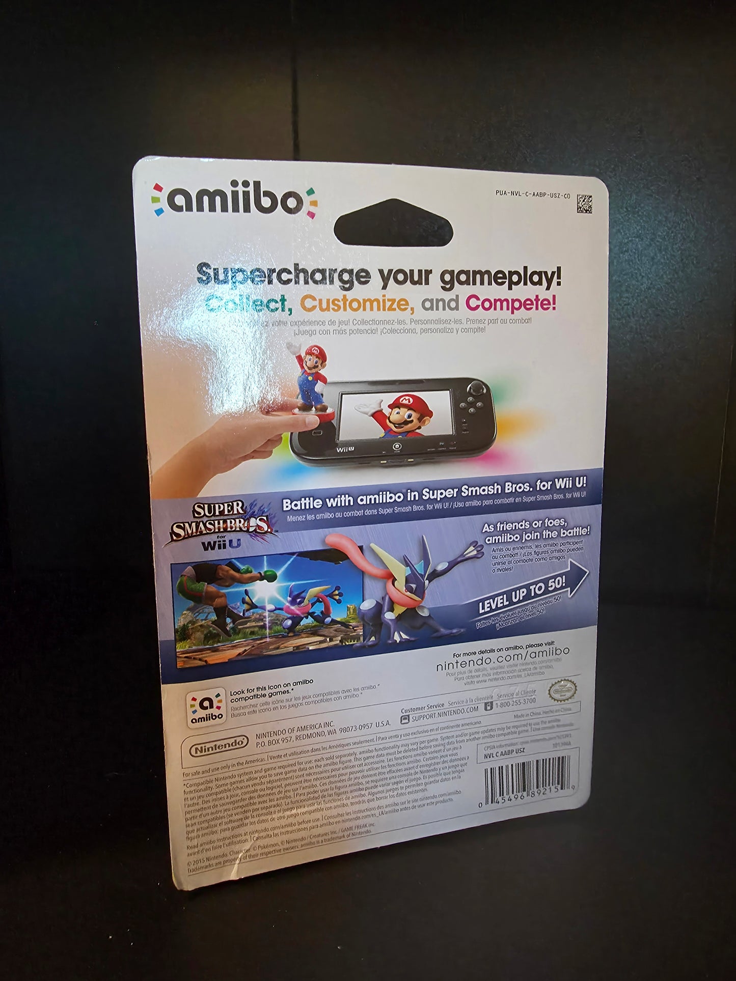 Greninja Super Smash Bros Amiibo Nintendo Figure Brand New Factory Sealed