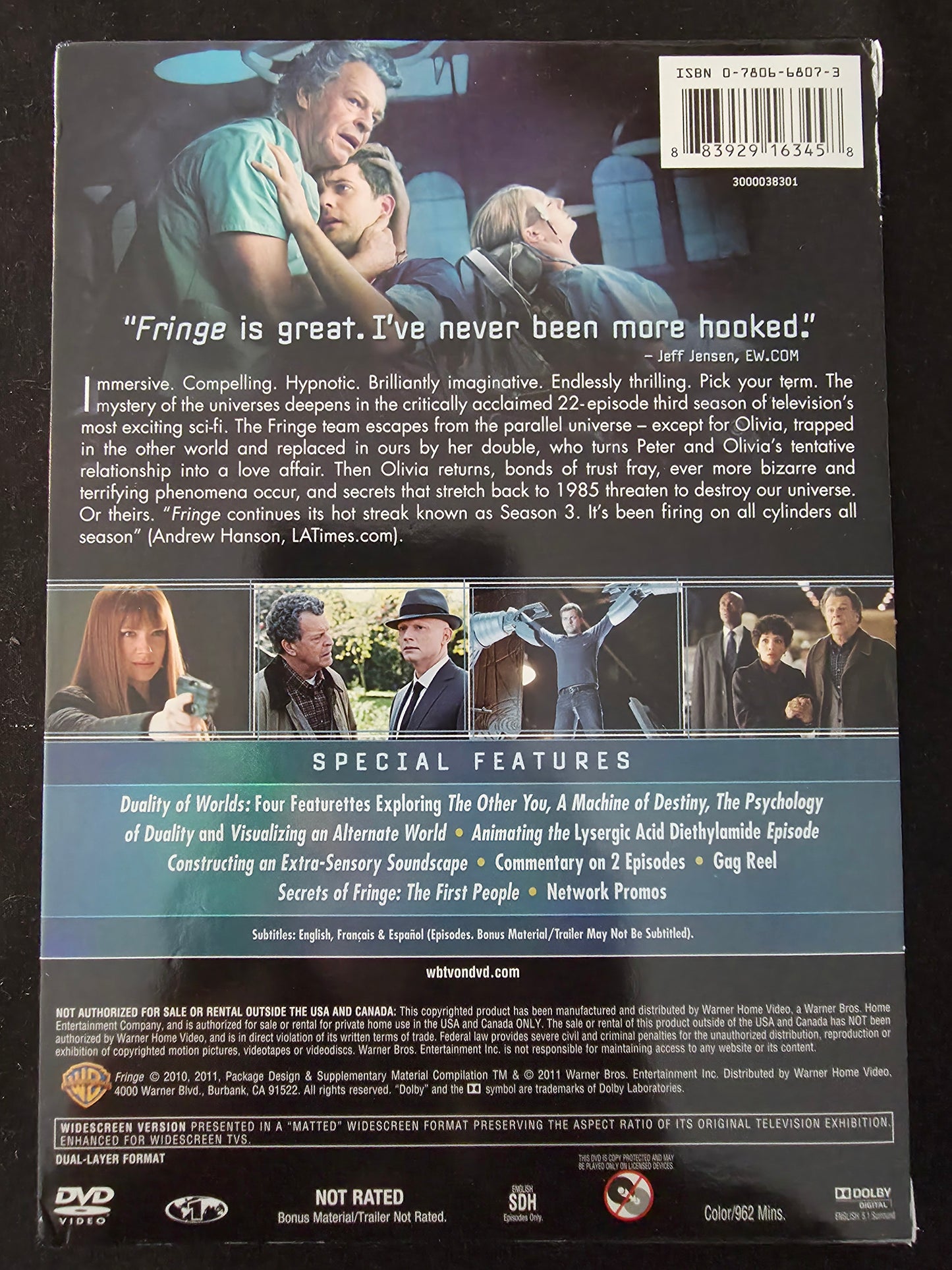 Fringe: Season 3 (DVD, 2021) TV Show