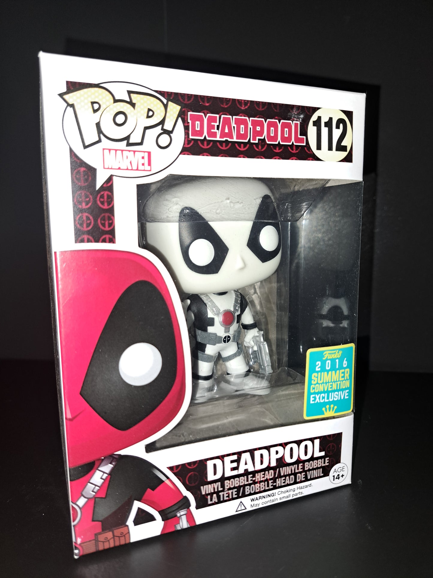 Funko Pop Deadpool White Thumbs Up SDCC 2016 Summer Convention Exclusive 112