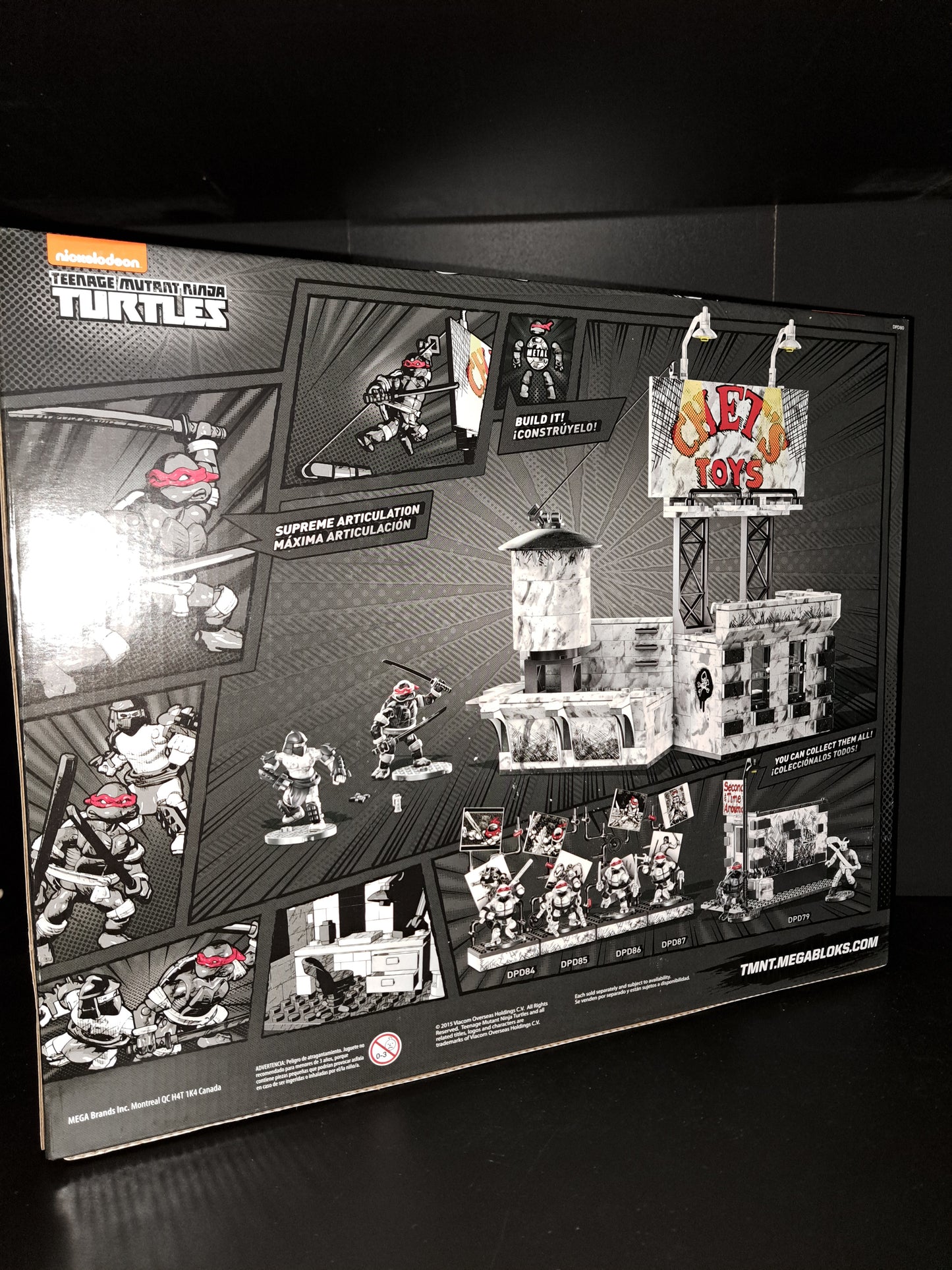 ROOFTOP COMBAT Mega Bloks DPD80 Teenage Mutant Ninja Turtles TMNT Eastman LAIRD