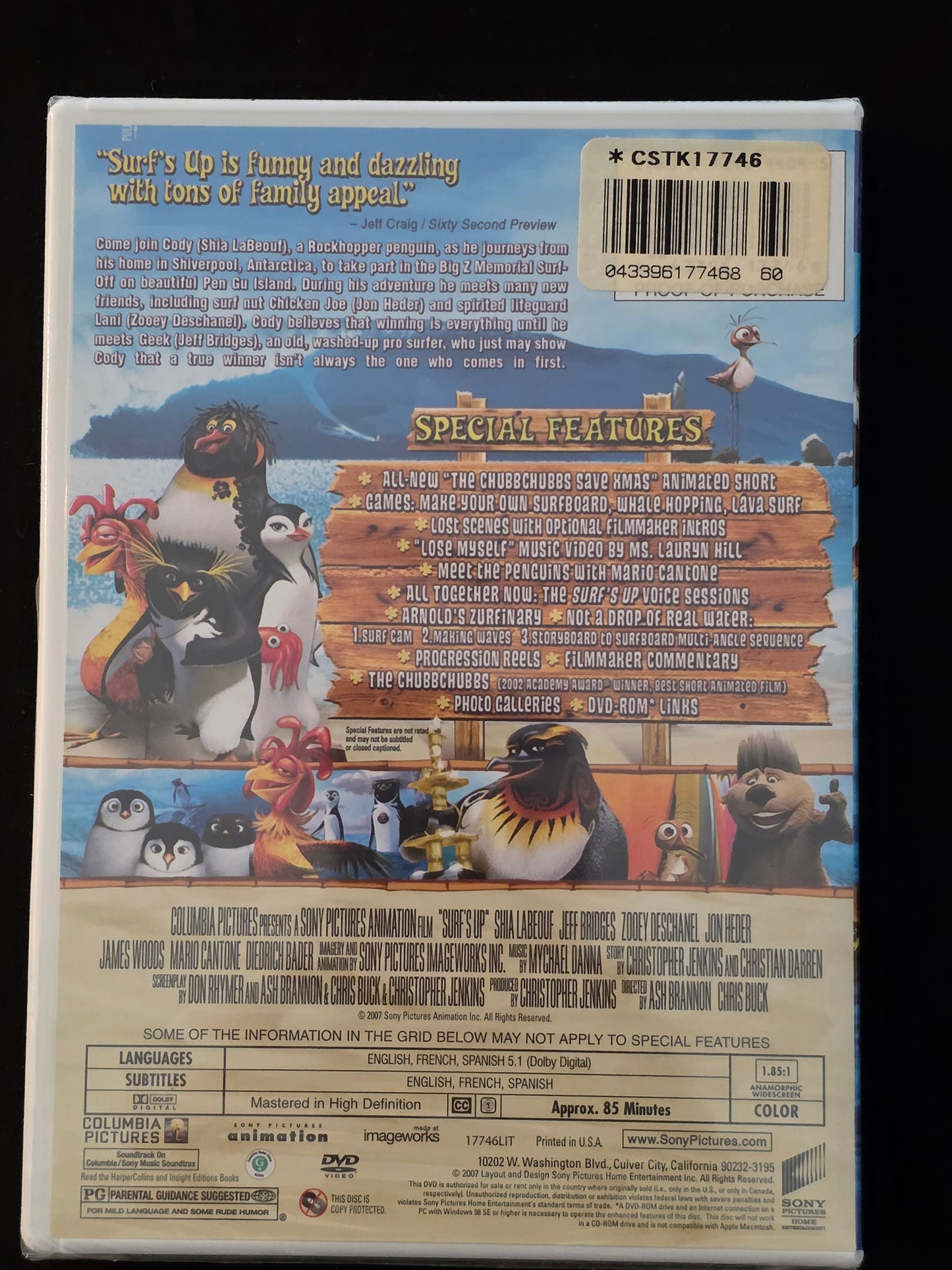 Surf's Up (DVD, 2007) New Sealed