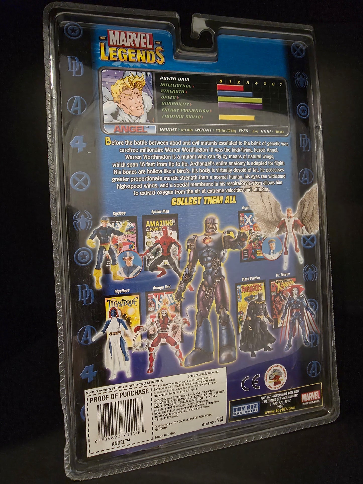 MARVEL LEGENDS ANGEL BLUE VARIANT🔥🔥 SENTINEL SERIES BAF BUILD FIGURE