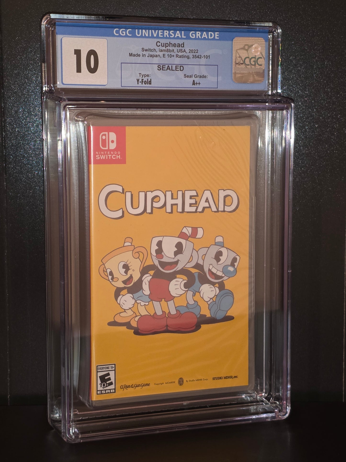 Cuphead Sealed CGC Mint 10 A++ Nintendo Switch 2022