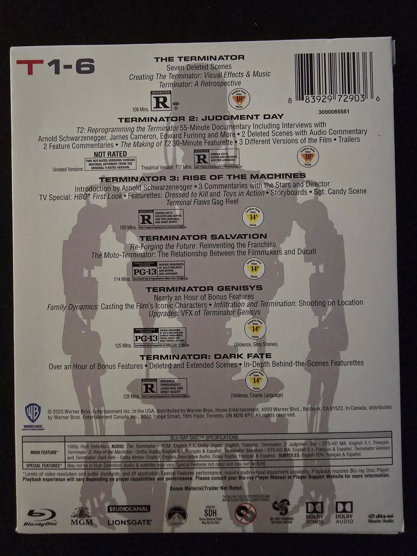 Terminator: 6-Film Collection (Blu-ray)