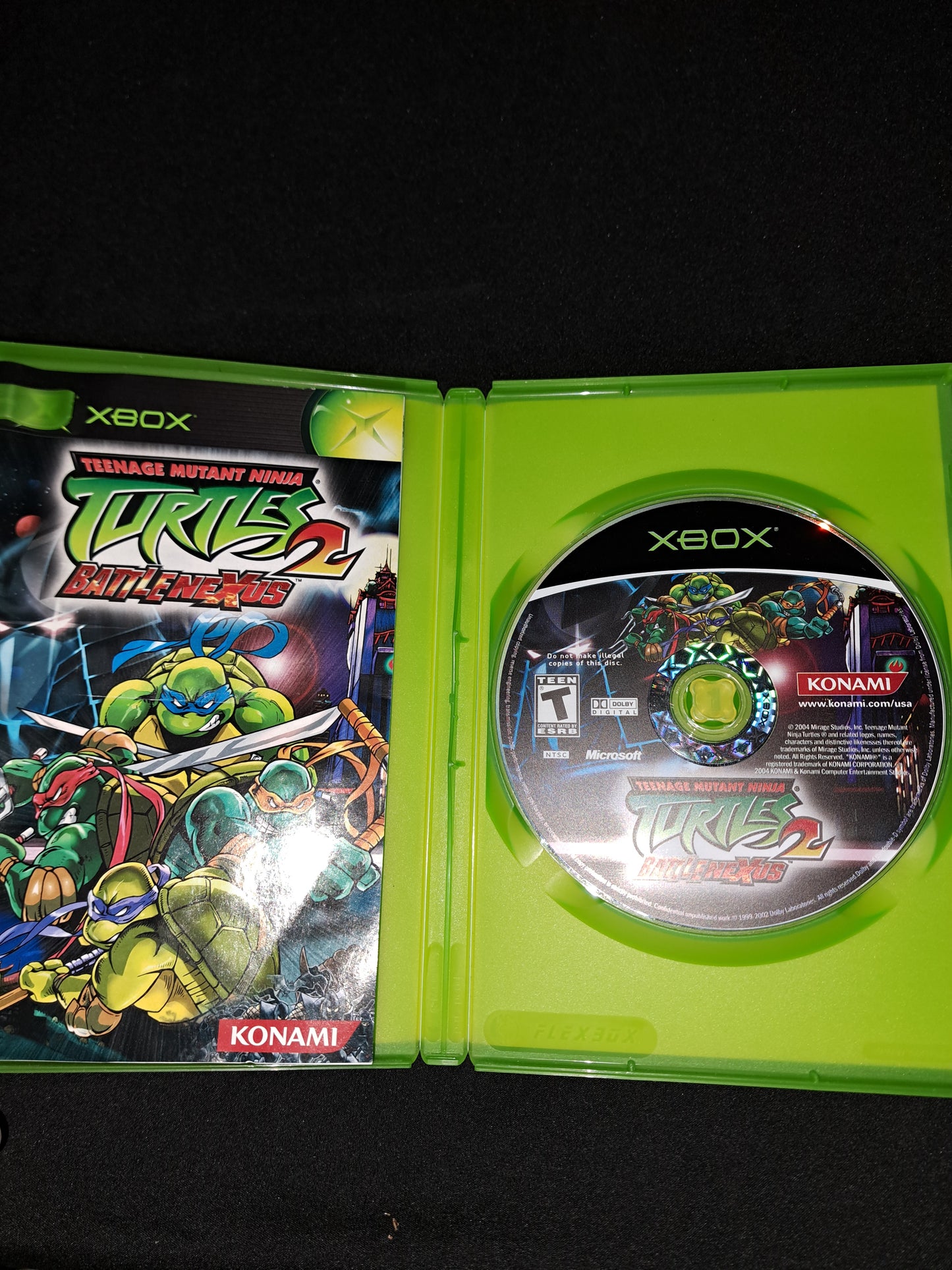 Teenage Mutant Ninja Turtles 2: Battle Nexus (Microsoft Xbox, 2004) - COMPLETE