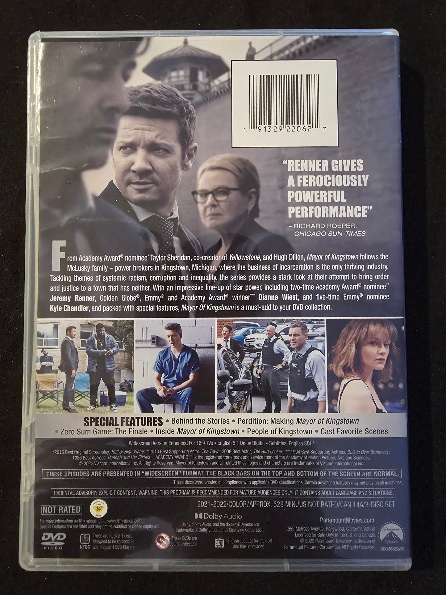 Mayor of Kingstown, Season 1 DVD, 2021) 3 Disc set, Co-Creator of Yellowstone