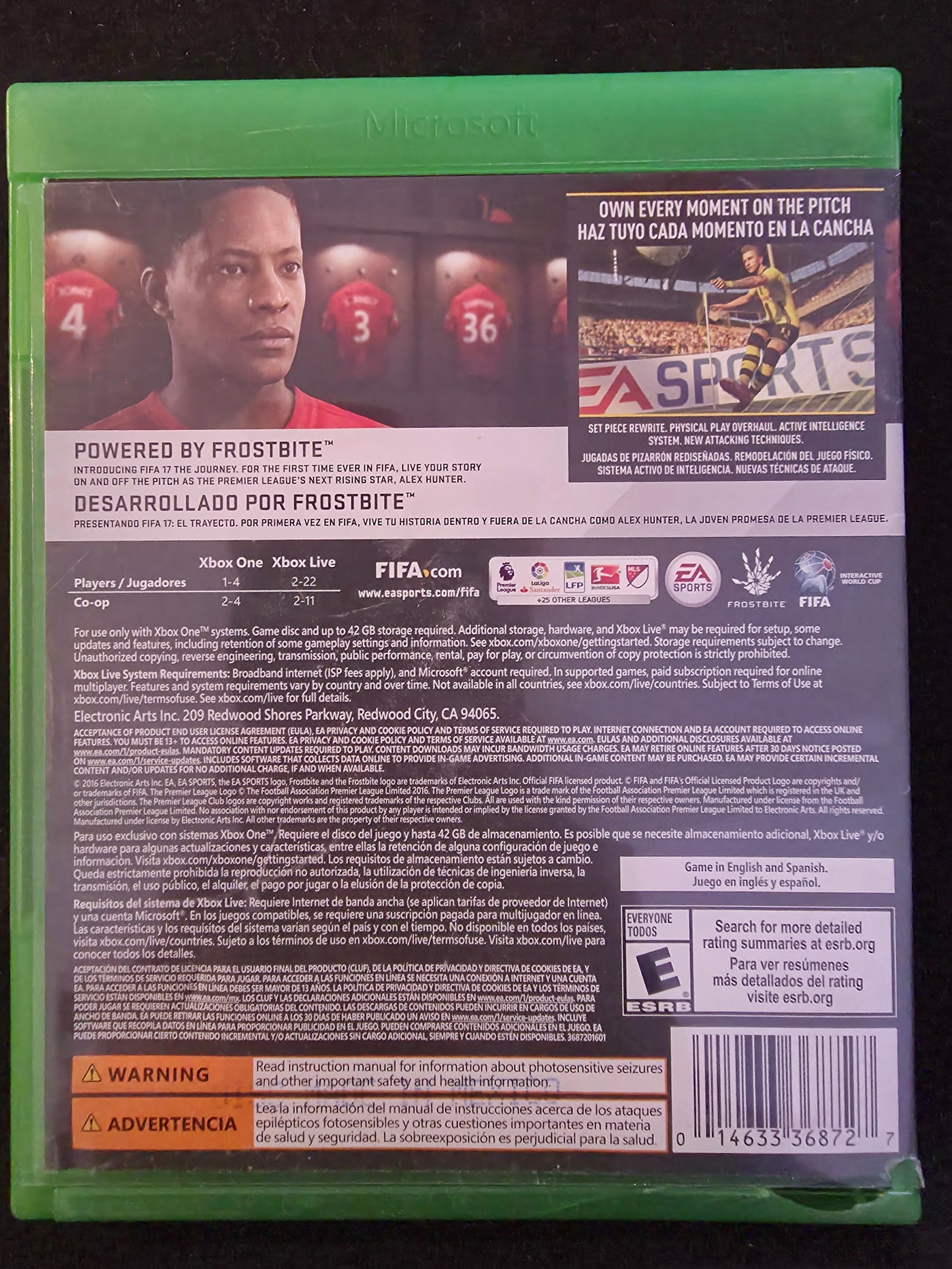 FIFA 17 Microsoft Xbox One Soccer Video Game