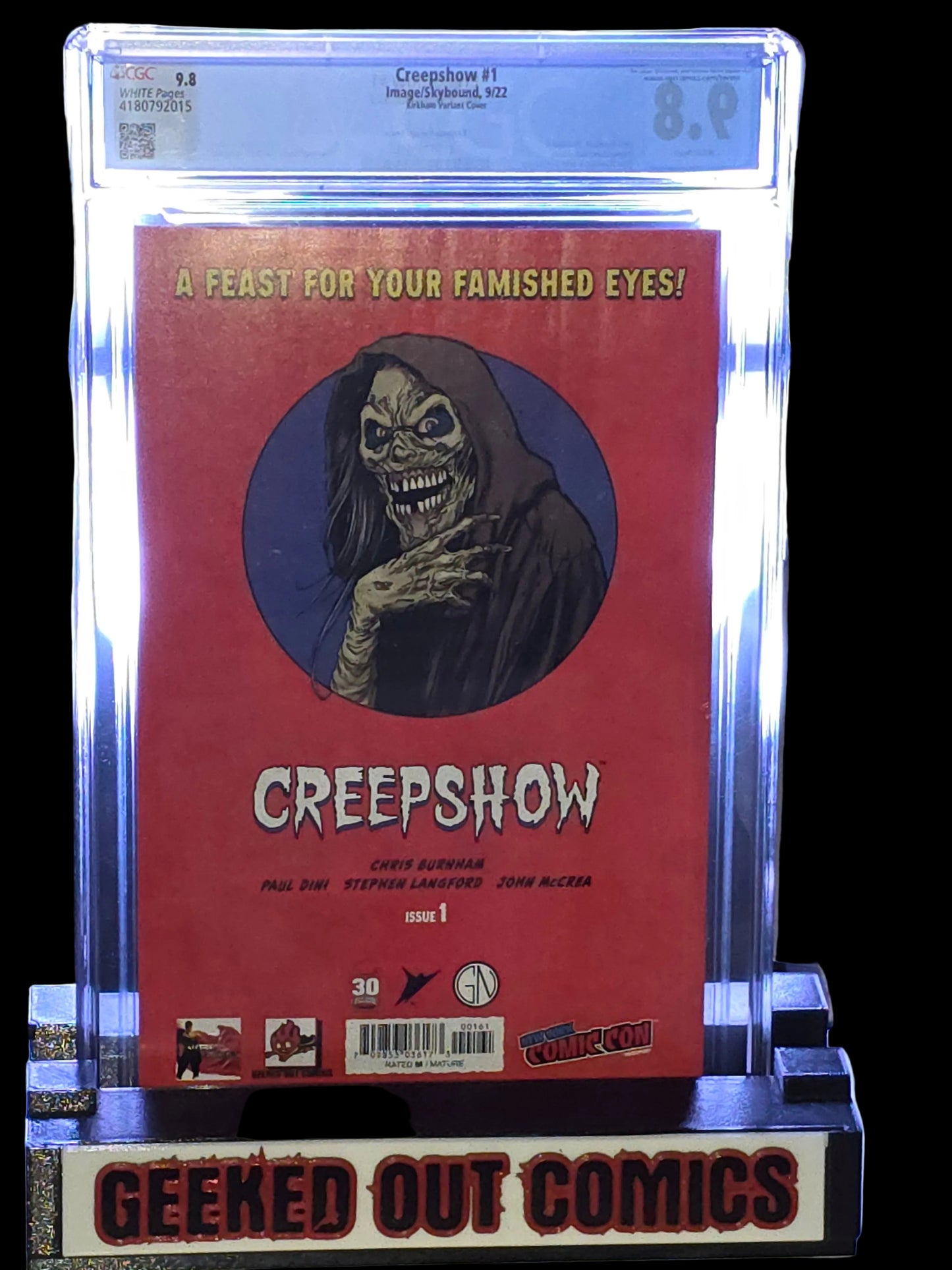 CREEPSHOW #1 CGC 9.8 TYLER KIRKHAM NYCC EXCLUSIVE VARIANT
