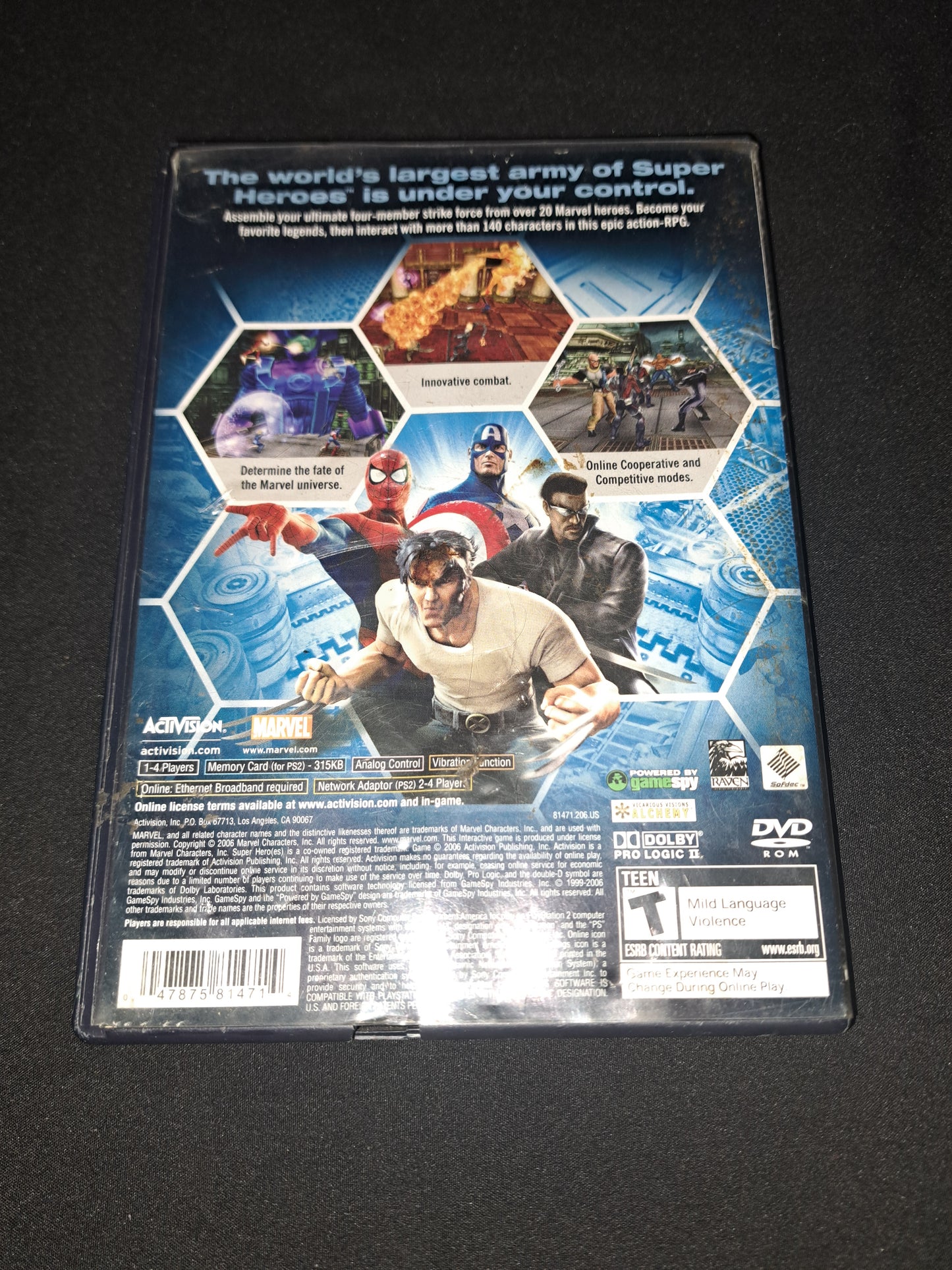 Marvel: Ultimate Alliance (Sony PlayStation 2, 2006)